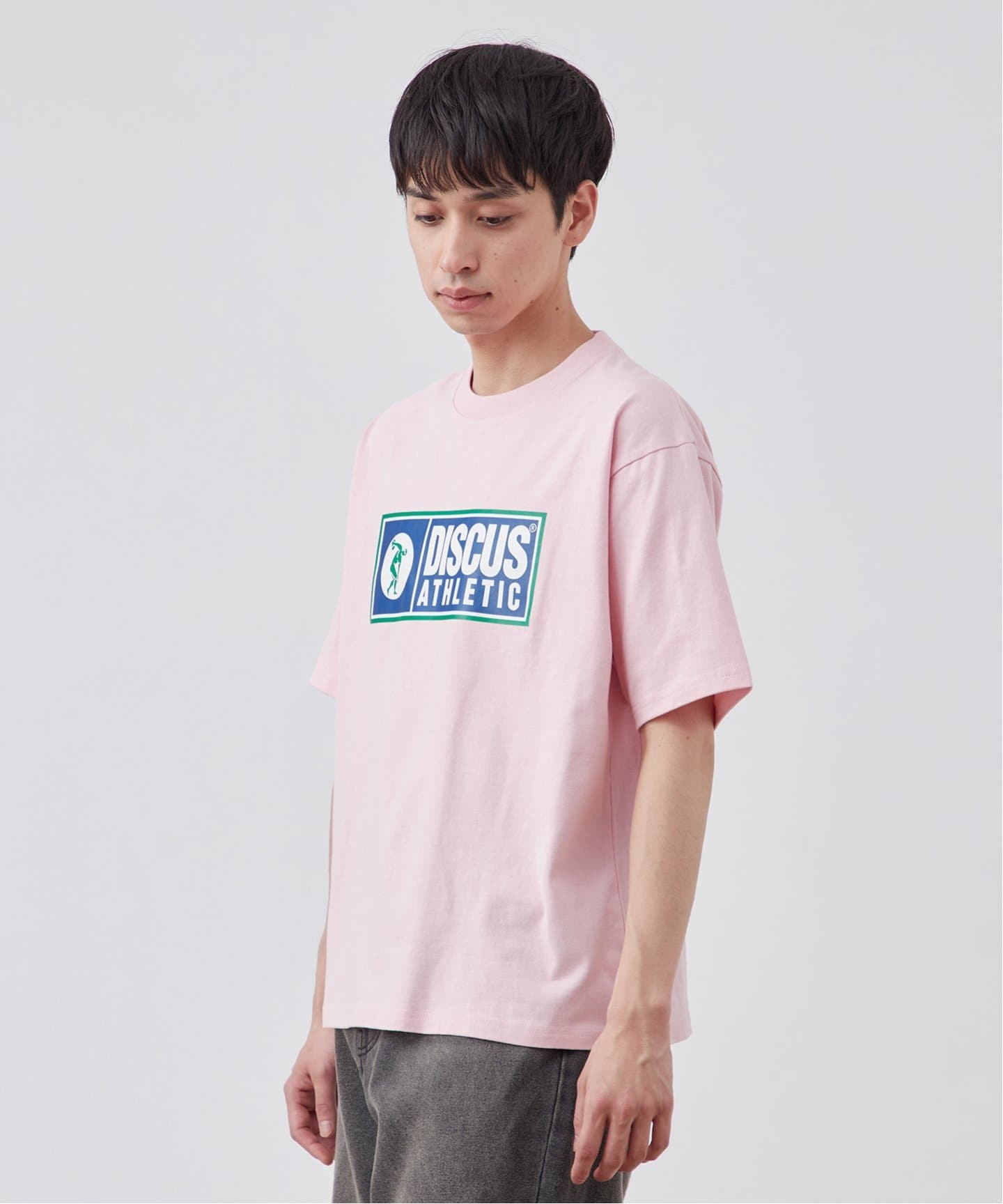 【★Mooska★】です。 DISCUS/ディスカス】別注 モチーフロゴTシャツ（Tシャツ／カットソー
