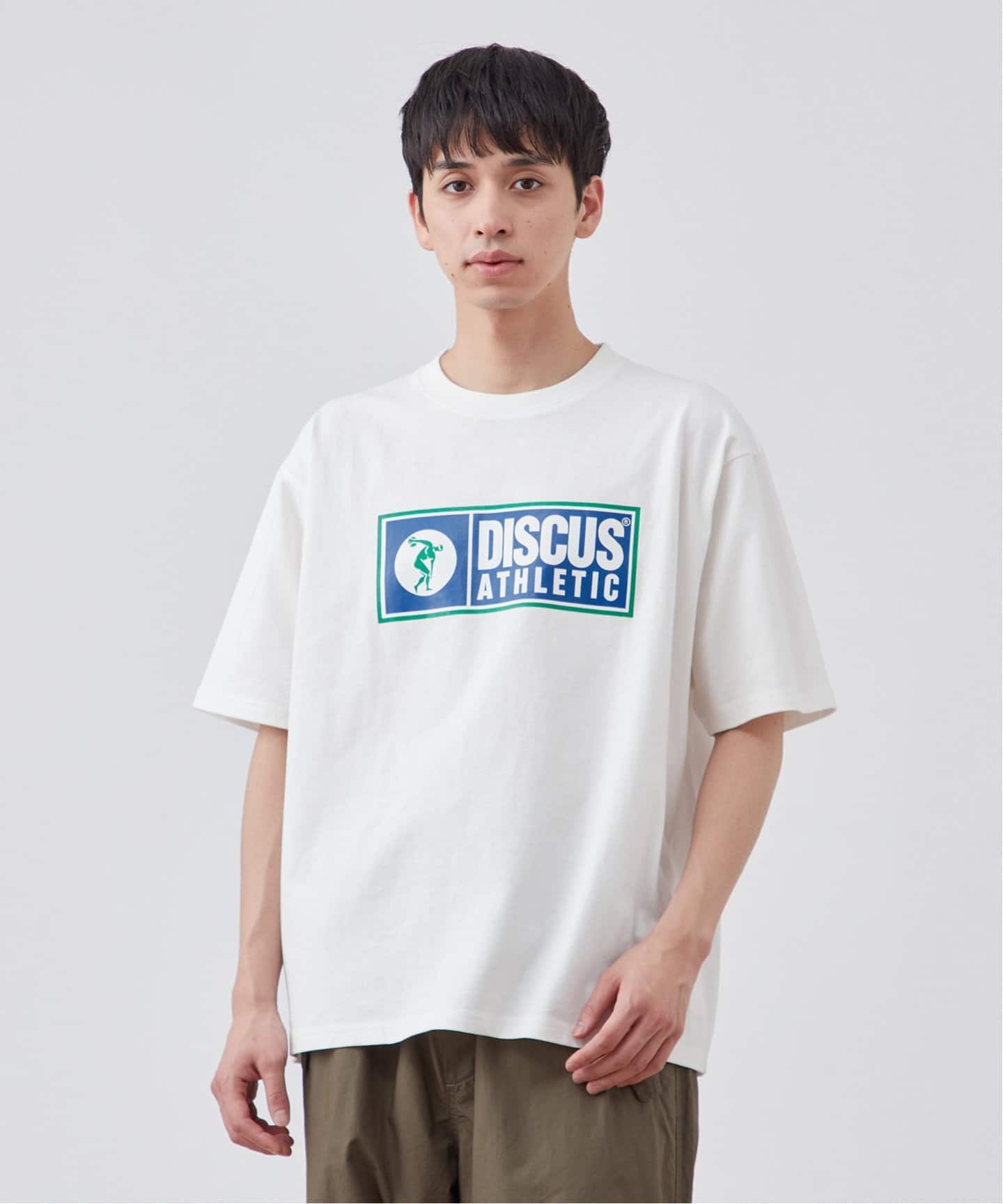 【★Mooska★】です。 DISCUS/ディスカス】別注 モチーフロゴTシャツ（Tシャツ／カットソー