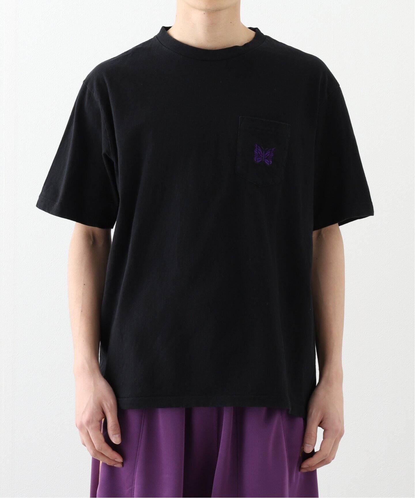 NEEDLES / ニードルズ S/S Papillon Emb. Pocket Tee（Tシャツ