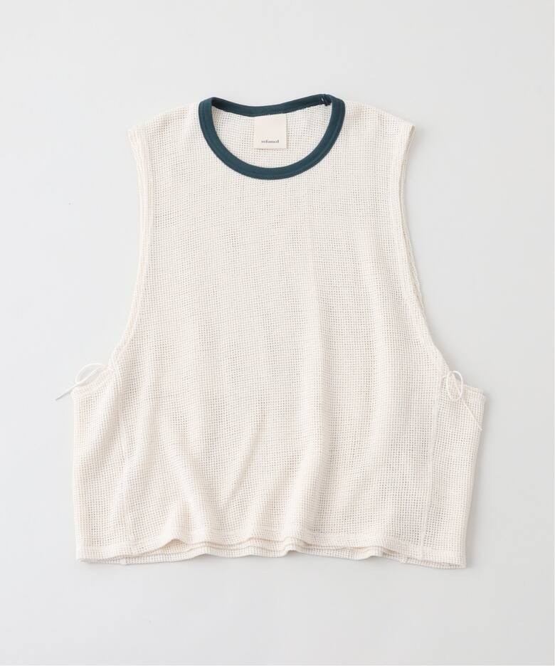 refomed /リフォメッド COTTON LAYERED MESH BIBS（タンクトップ 
