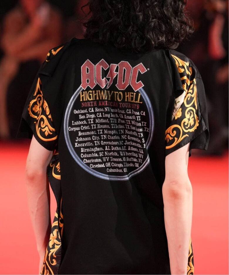 JUNYA WATANABE MAN AC/DC Silk Scarf（Tシャツ／カットソー）｜JOINT  