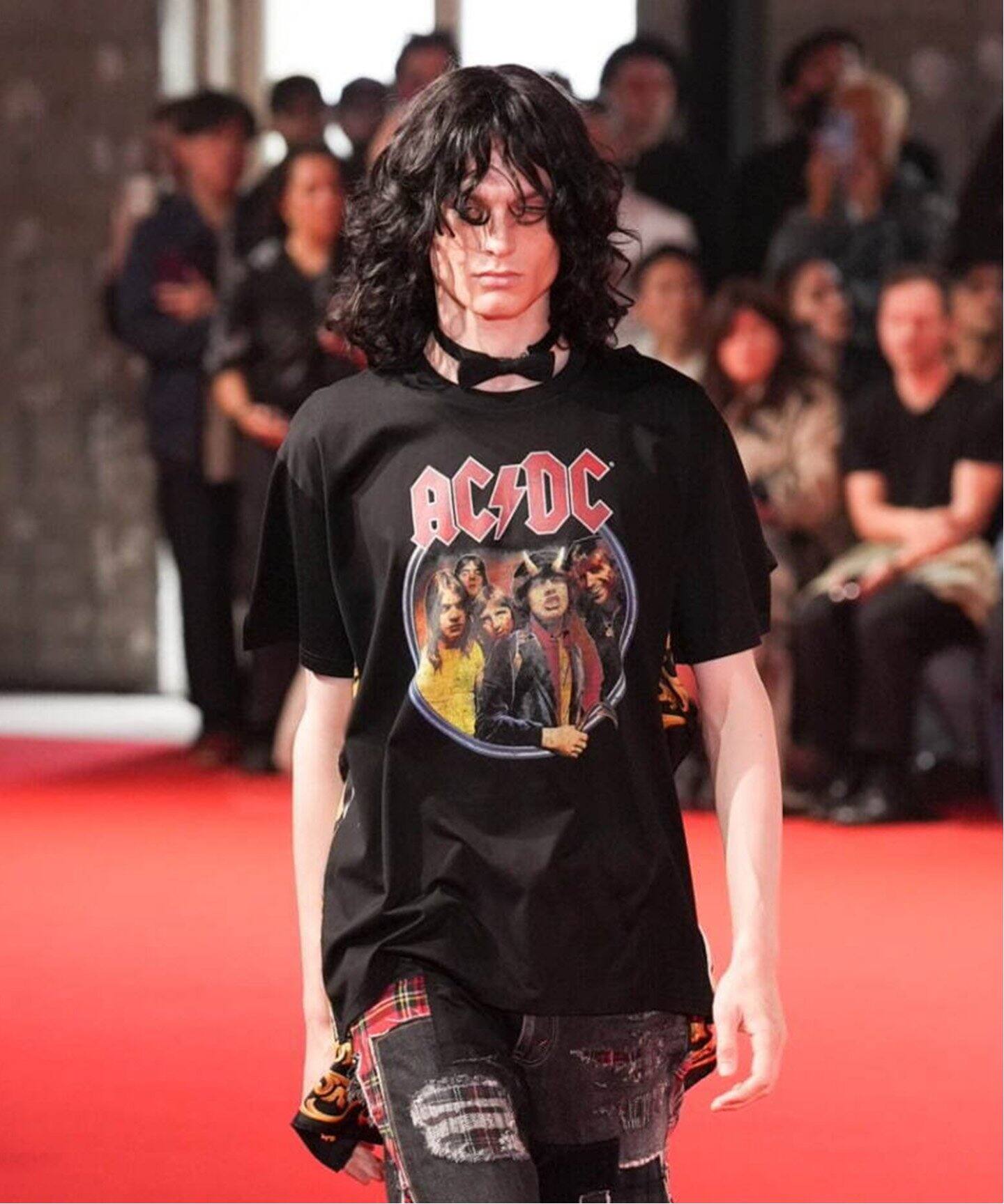 JUNYA WATANABE MAN AC/DC Silk Scarf（Tシャツ／カットソー）｜JOINT 