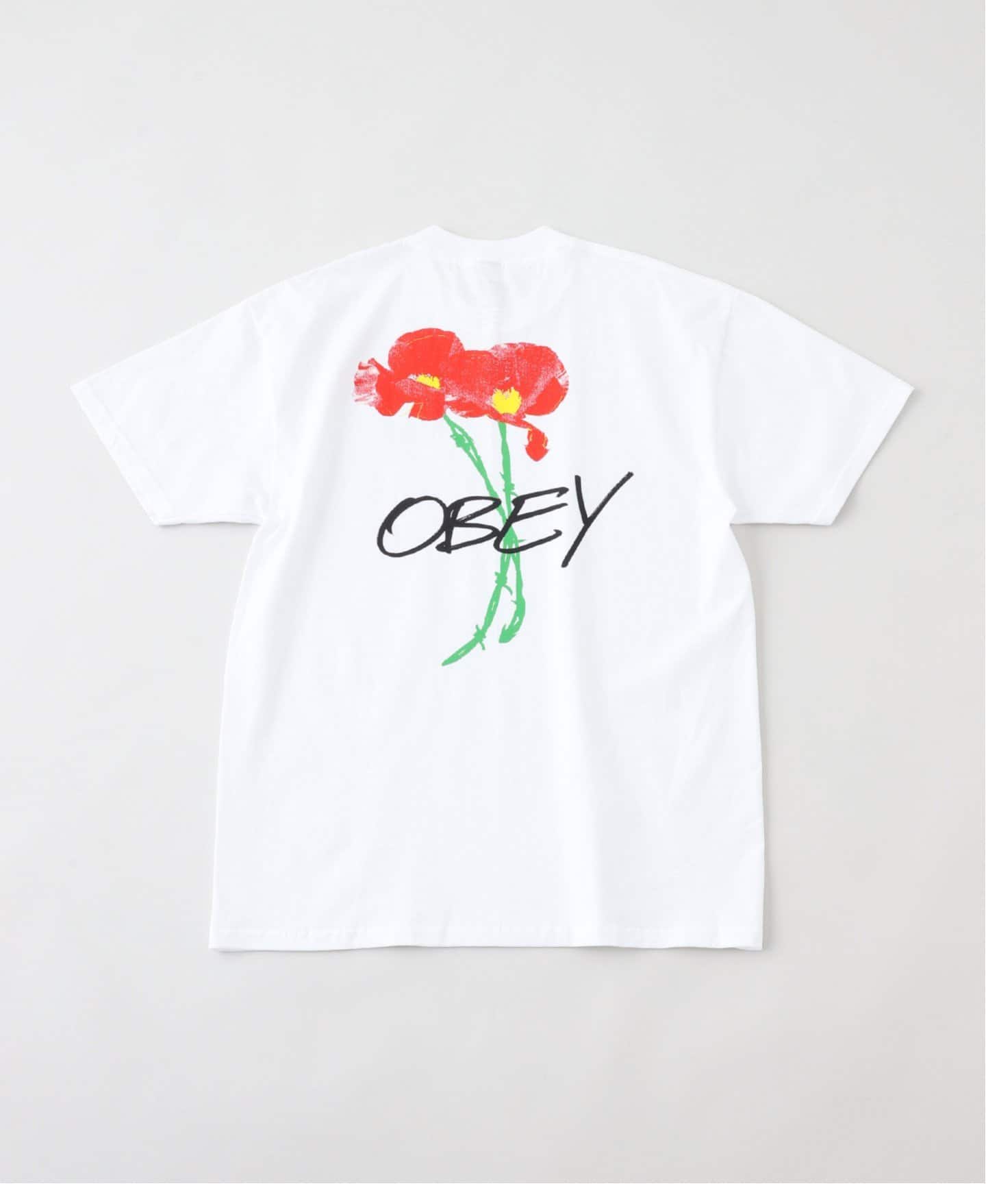 ◆OBEY◆オベイ FLOWER PAINTING CLASSIC Tシャツ OBEY/オベイ POPPIES Tシャツ（Tシャツ／カットソー）｜JOINT