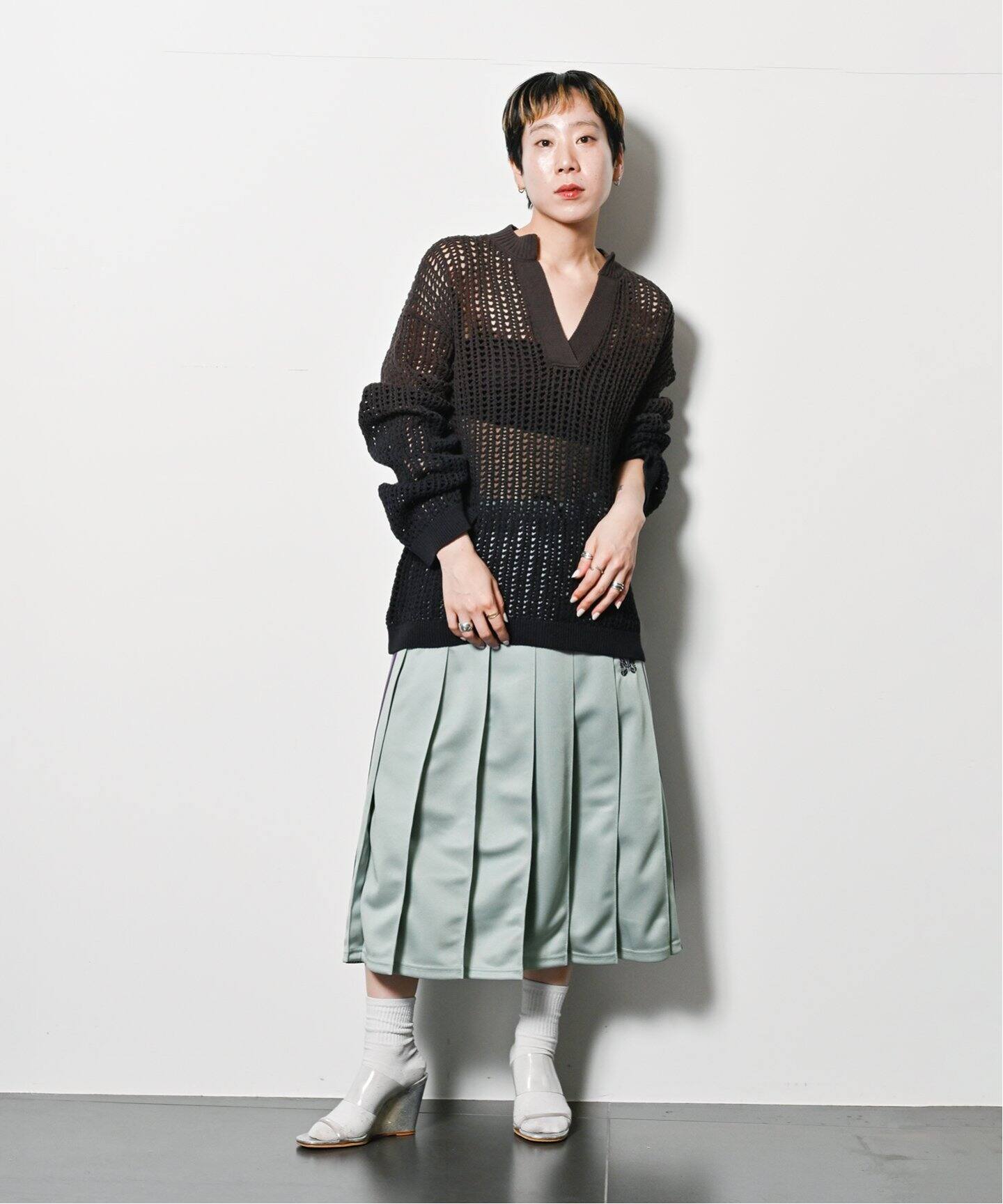 ニット セーター EYELET HENRY NECK ニット レディース CITYSHOP｜EYELET HENRY NECK ニット | Rakuten Fashion(楽天