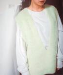 “O” SHAGGY KNIT：ベスト