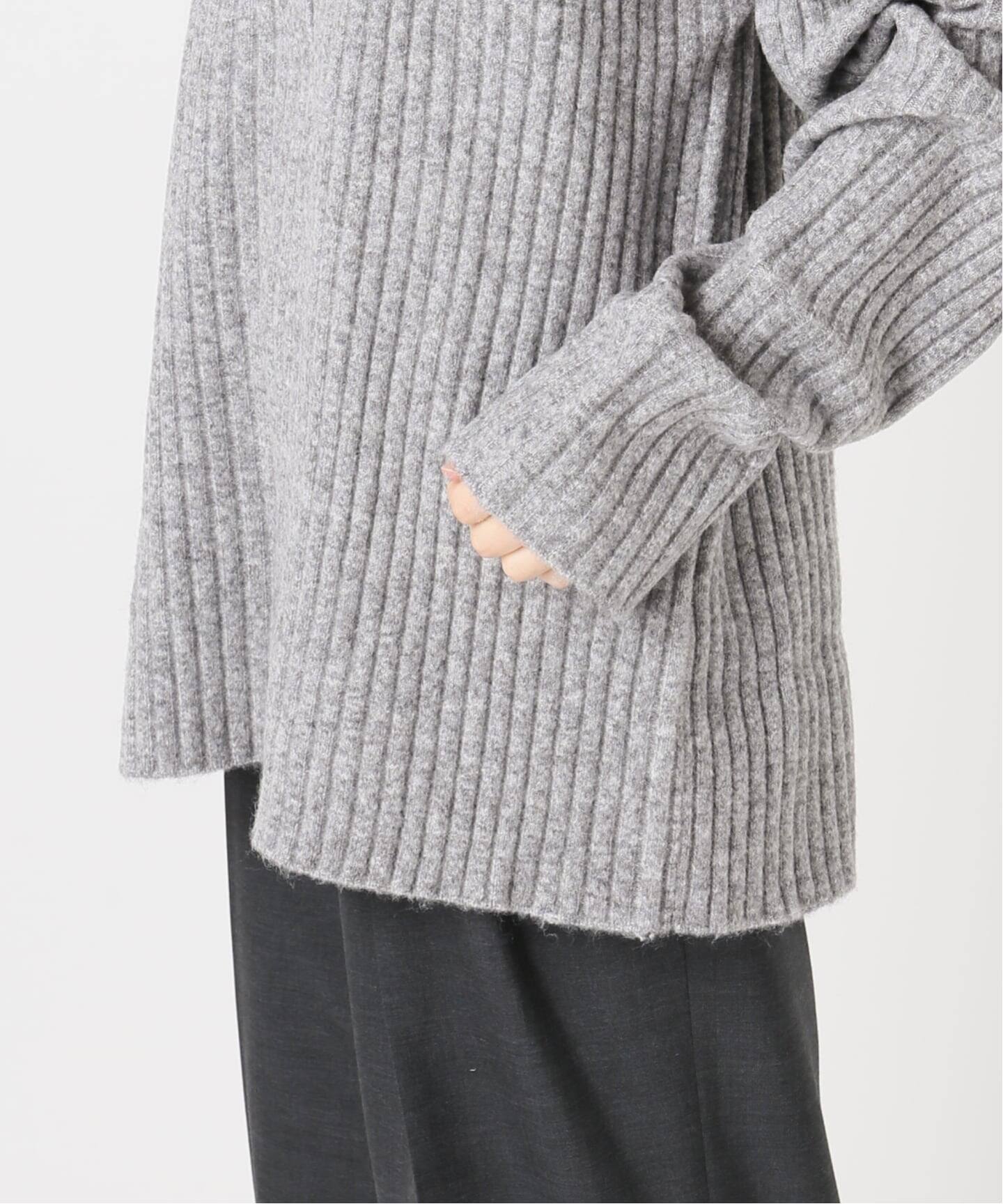 RIB HENRY NECK SWEATER：ニット（ニット／セーター）｜CITYSHOP