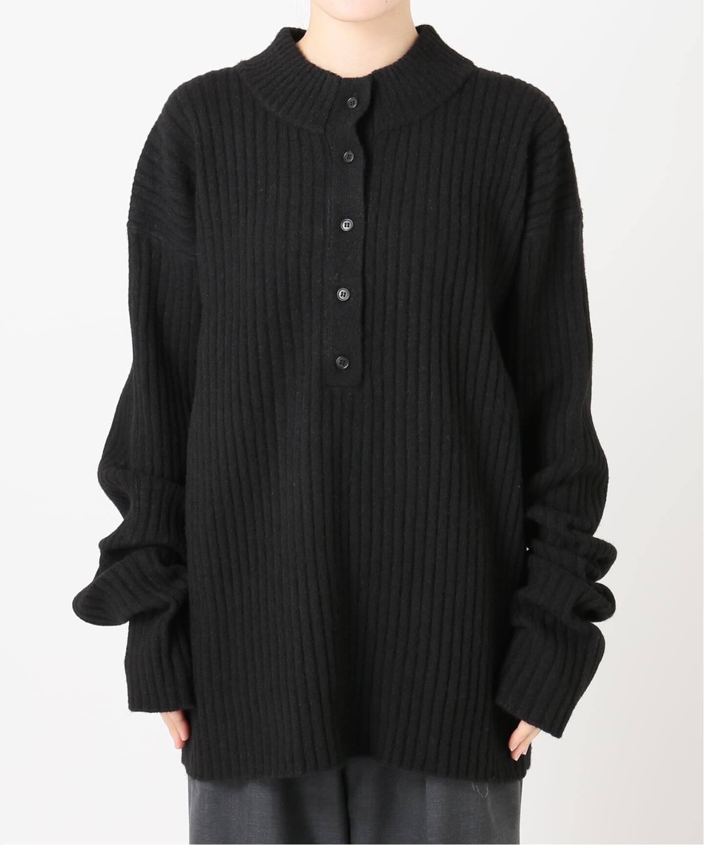 RIB HENRY NECK SWEATER：ニット（ニット／セーター）｜CITYSHOP
