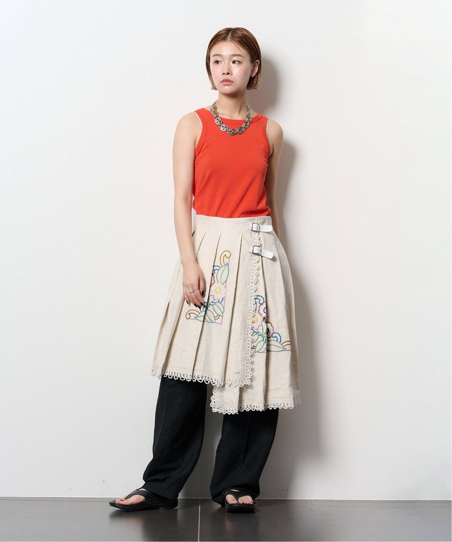 noice パクソジュン　タンクトップ　ブラック O”COTTON NAYLON TANK：タンクトップ（タンクトップ）｜CITYSHOP