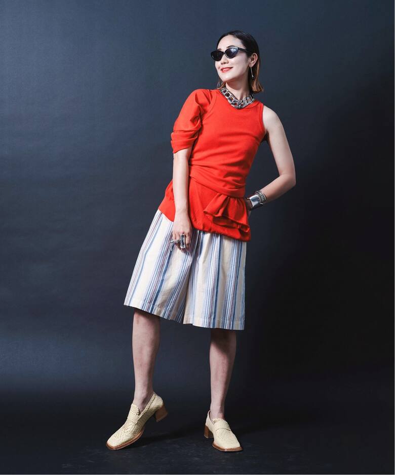 O”COTTON NAYLON T-SHIRT：ニット（ニット／セーター）｜CITYSHOP 