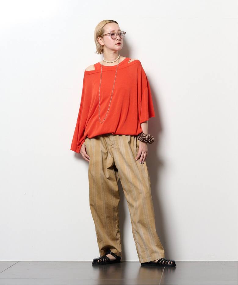 O”COTTON NAYLON T-SHIRT：ニット（ニット／セーター）｜CITYSHOP 