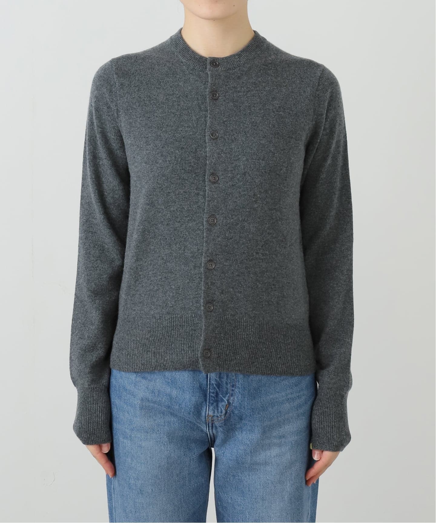 エクストリームカシミア　カーディガン　グレー Extreme Cashmere ジップアップ カシミアカーディガン | グレー