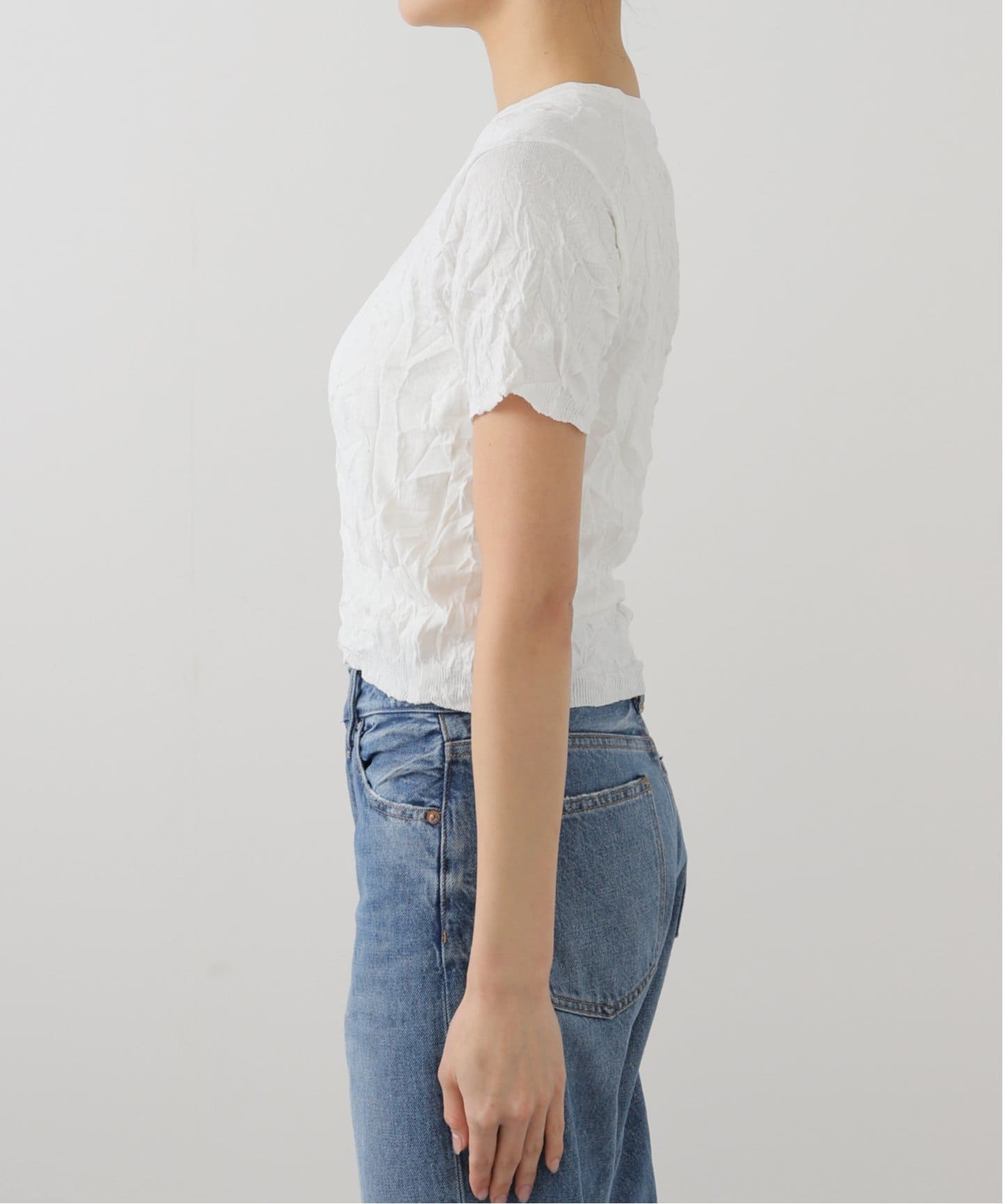 ニット セーター SAYAKA DAVIS CRINKLD PETITE KNIT TANK UKT106-CK：ニット レディース SAYAKA DAVIS CRINKLD PETITE KNIT TANK UKT106-CK：ニット