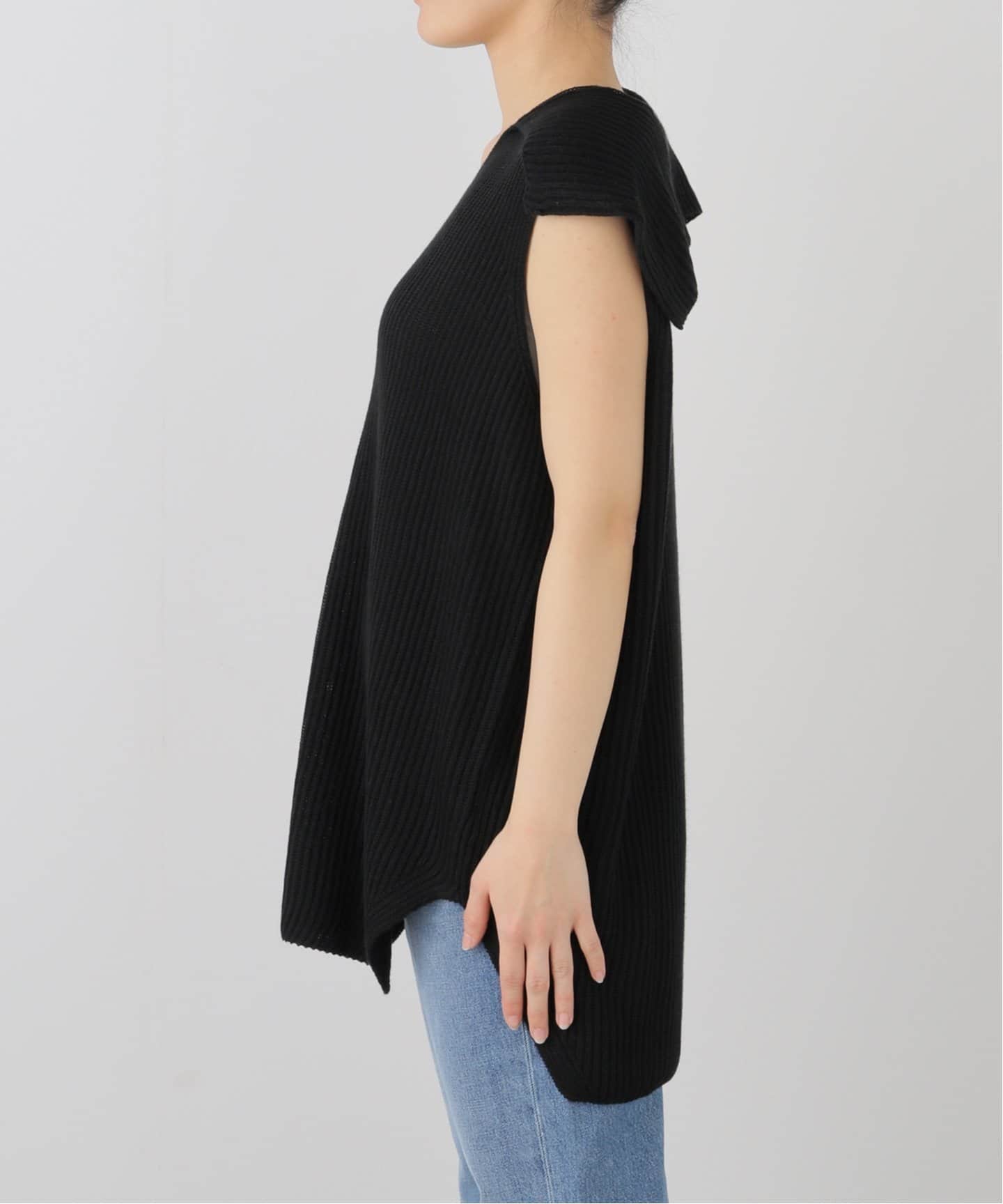 ニット セーター SEEALL WIDE COLLOR RIB TOP SAW53 KJ601：ニットトップス レディース SEEALL WIDE COLLOR RIB TOP SAW53 KJ601：ニットトップス
