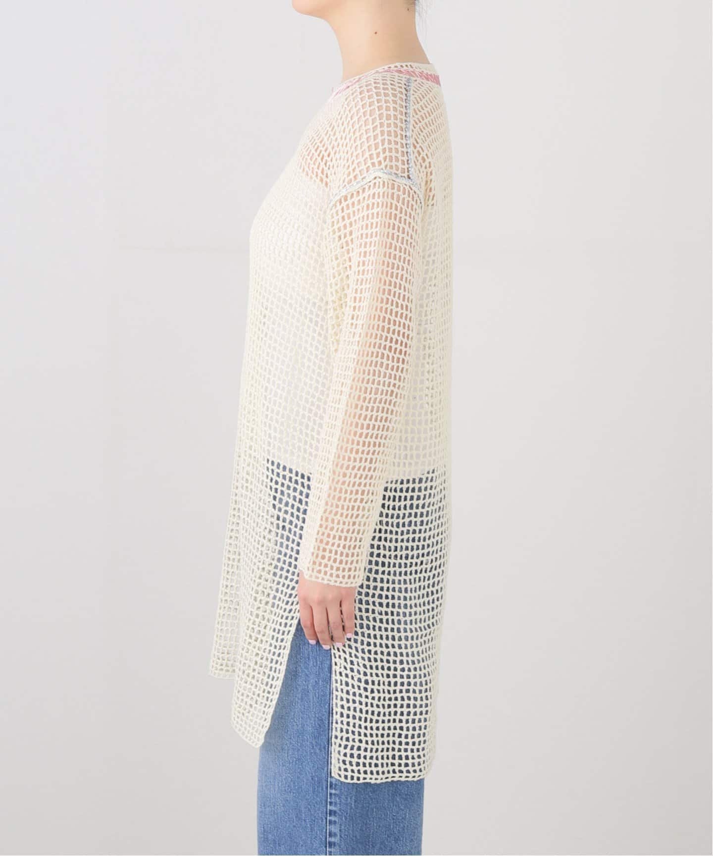 PONTI ニットトップス CITYSHOP｜PONTI Mesh knitting Pullover PO1Q002-C:ニット