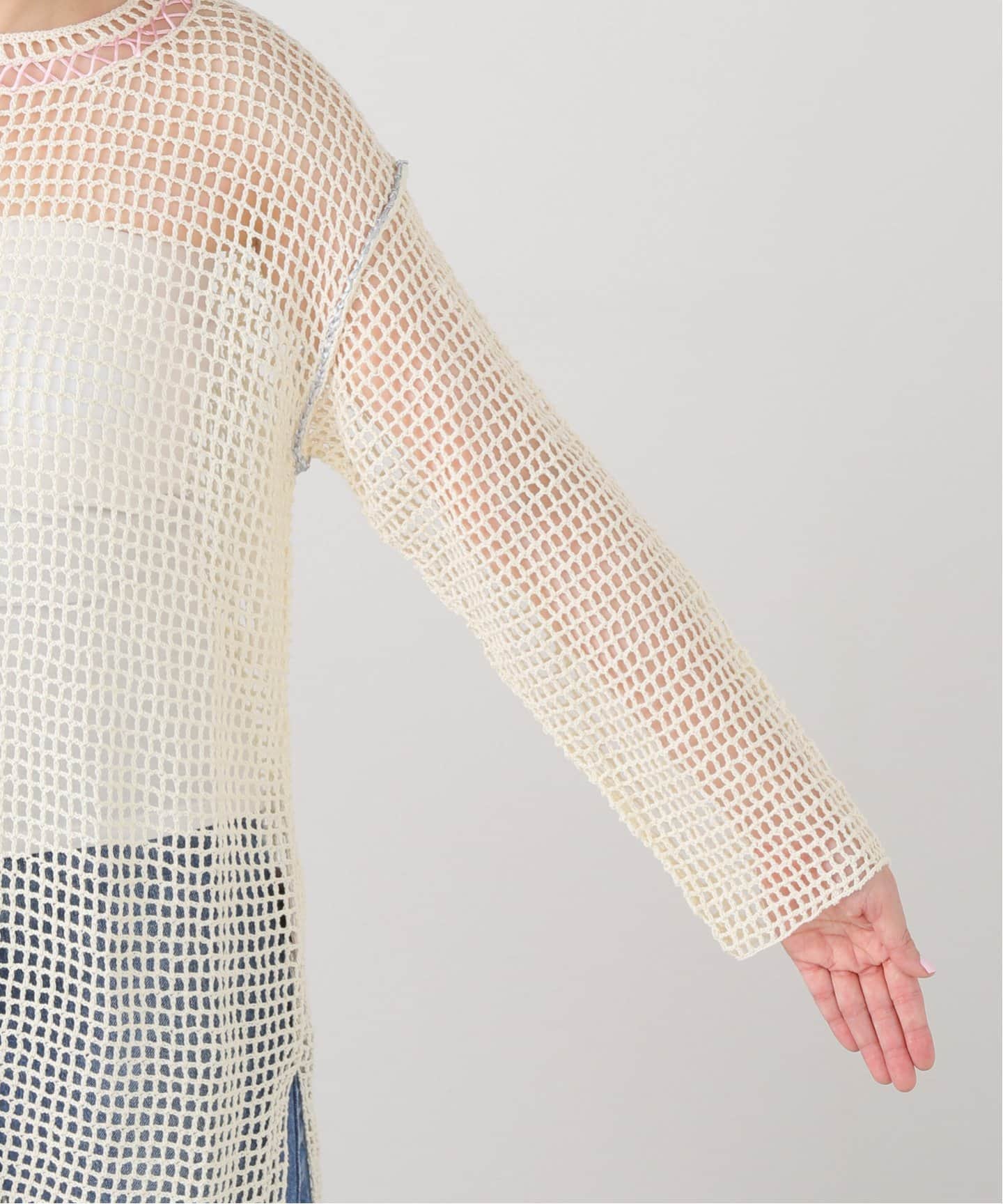 ニット セーター PONTI Mesh knitting Pullover PO1Q002-C：ニット レディース PONTI Mesh knitting Pullover PO1Q002-C：ニット（ニット