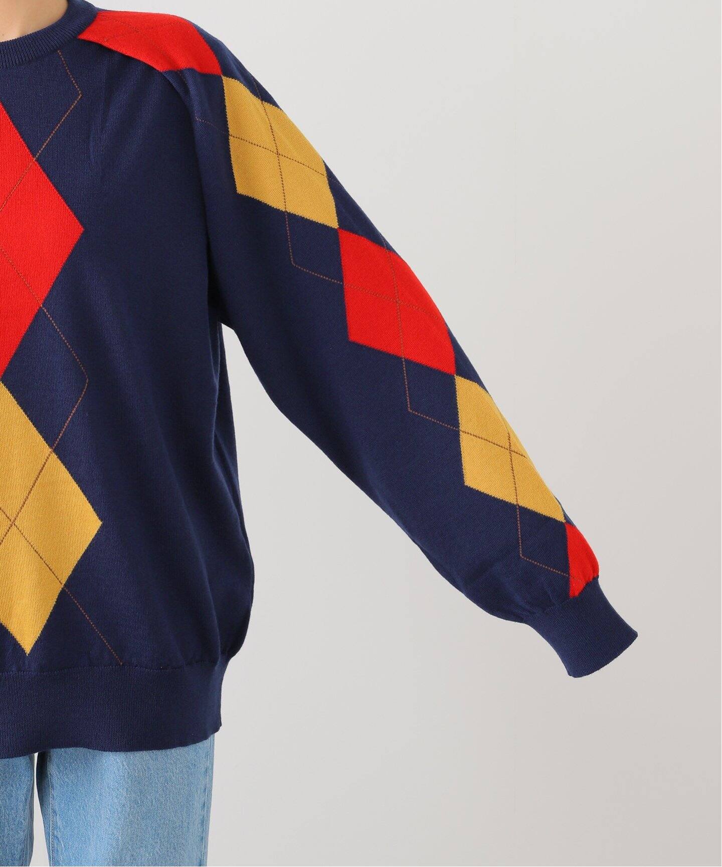 TOGA TOO Argyle knit pullover TZ252-XN942：ニット（ニット