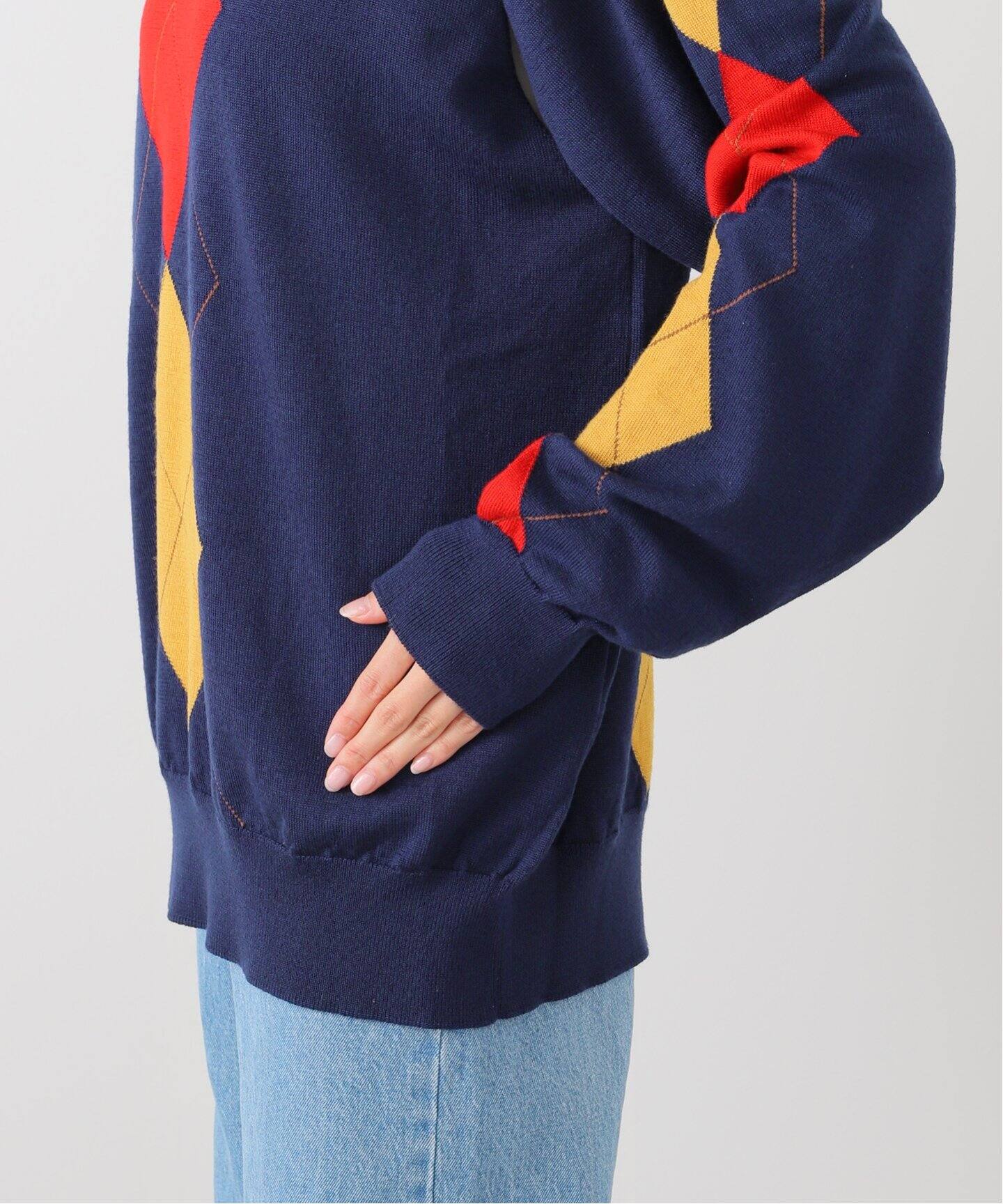 TOGA TOO Argyle knit pullover TZ252-XN942：ニット（ニット