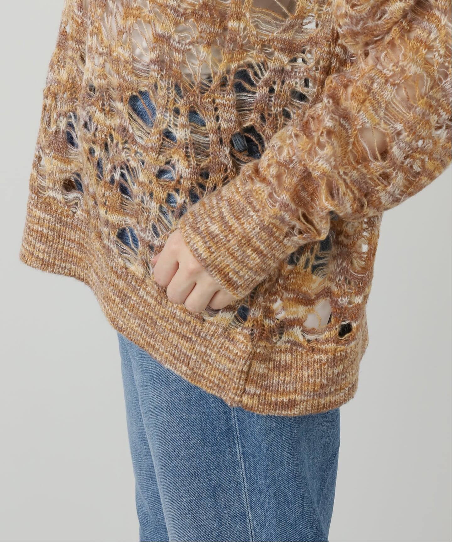 新品　タグ付き（試着のみ）ミジョンパーク　ニット　cityshop ニットレイヤードチェックミディワンピース – Darich