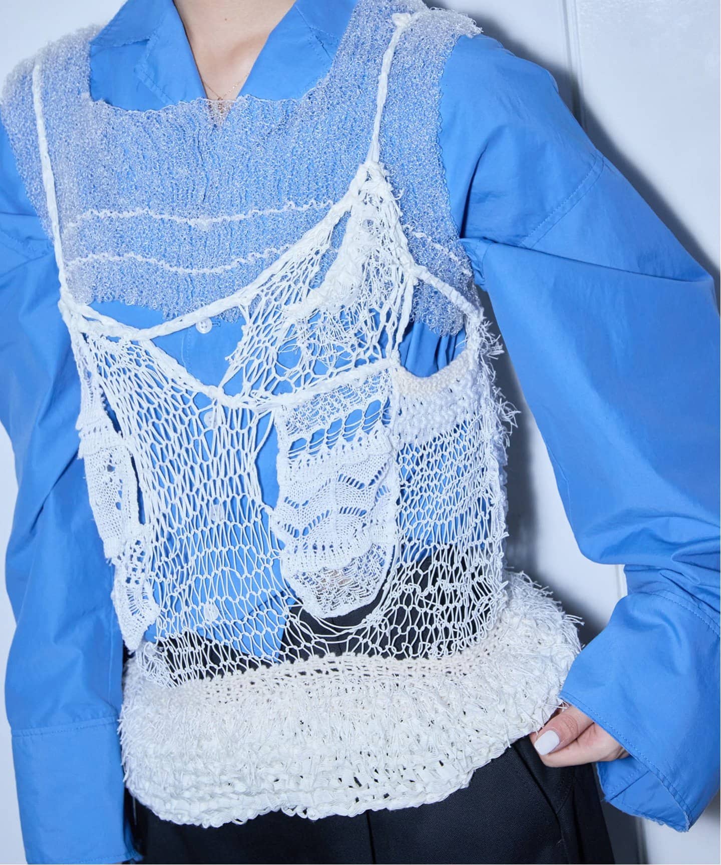 ODAKHA 別注 WHITE SPECTER MIXTURE CAMISOLE OH25SSHK10