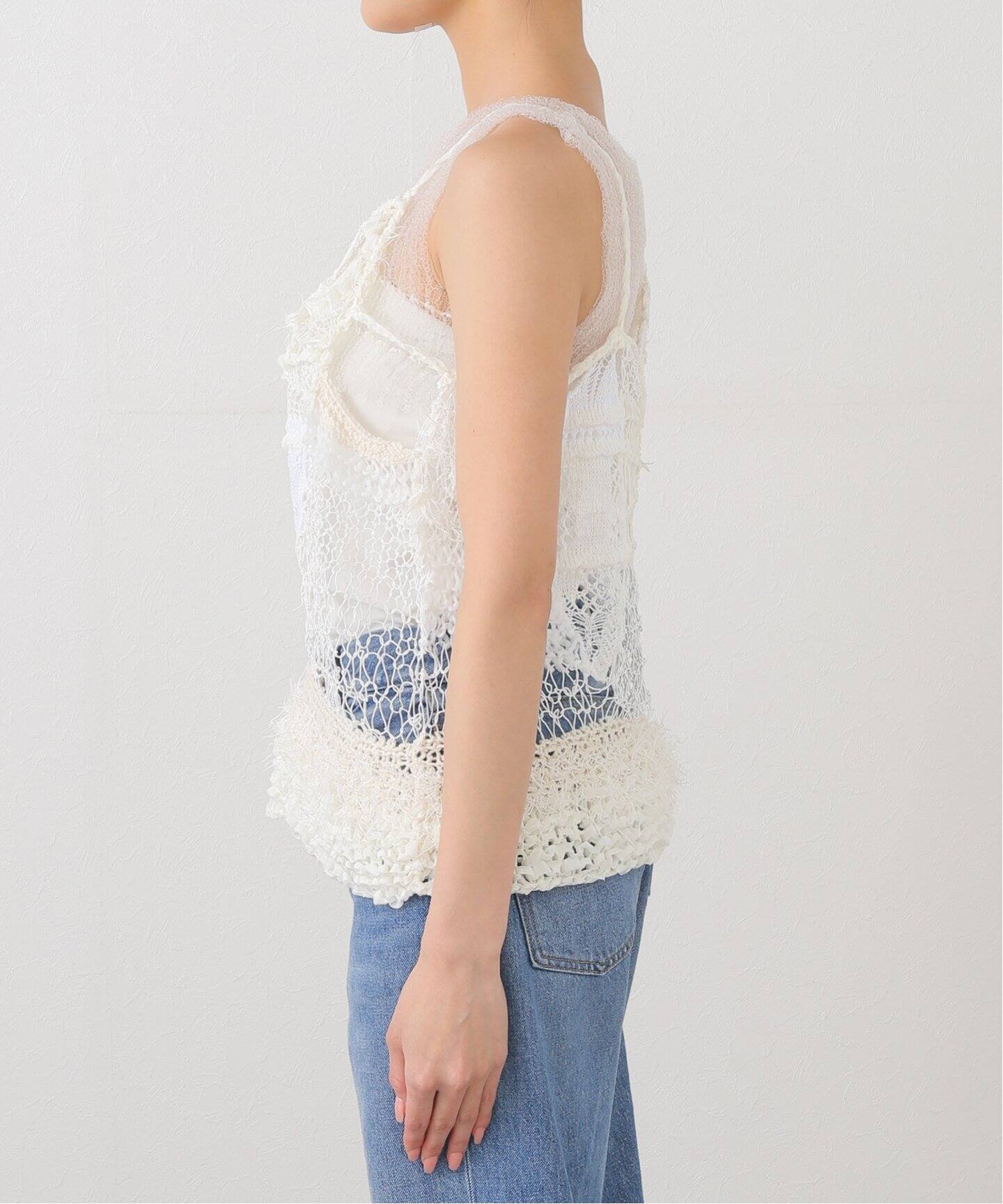 ODAKHA 別注 WHITE SPECTER MIXTURE CAMISOLE OH25SSHK10：ニット