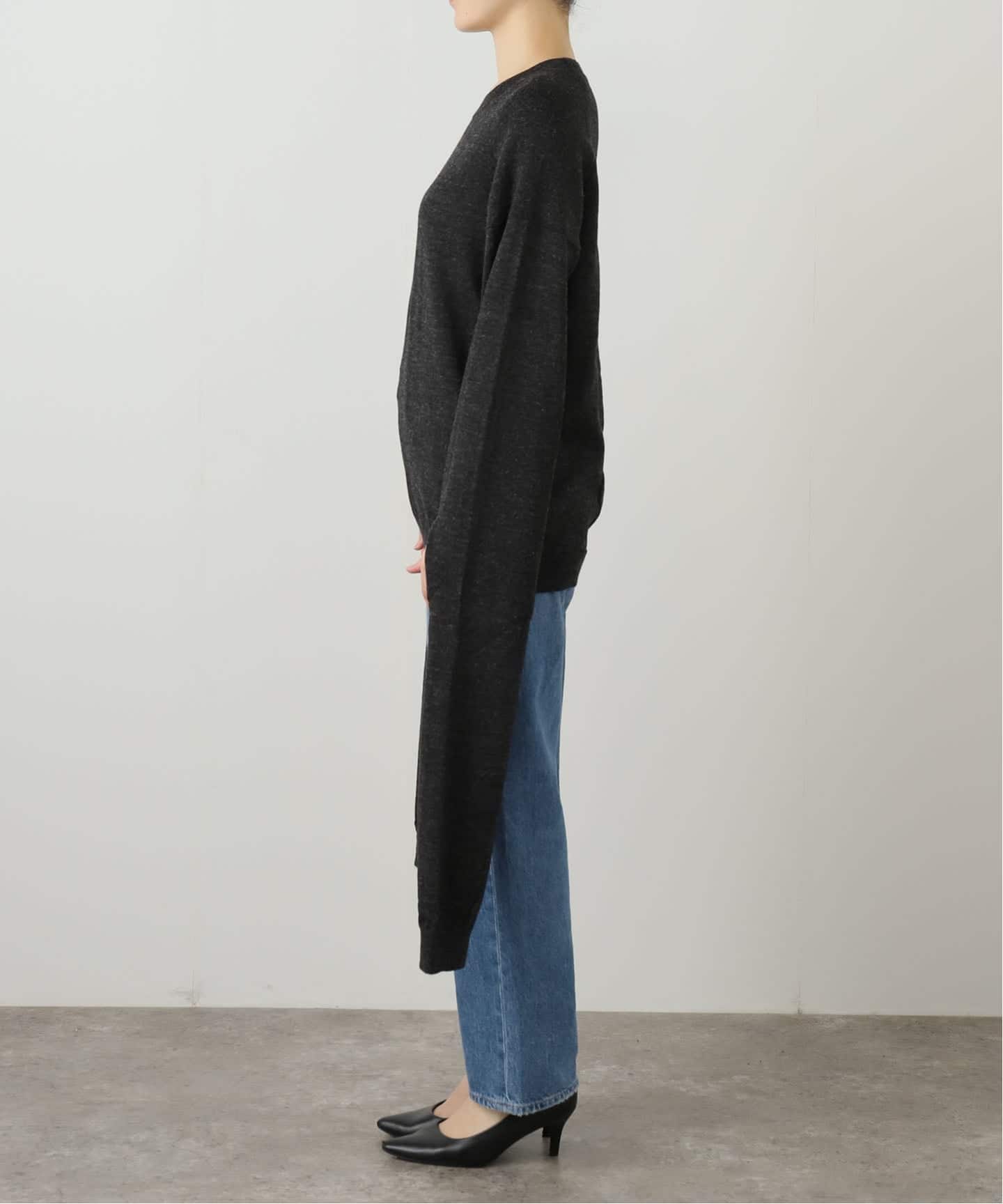 新品、未着用・アパルトモン　Slit Sleeve Knit Pullover J'M DESIGN/ジェイエム デザイン】 DAMAGE KNIT TOP（ニット