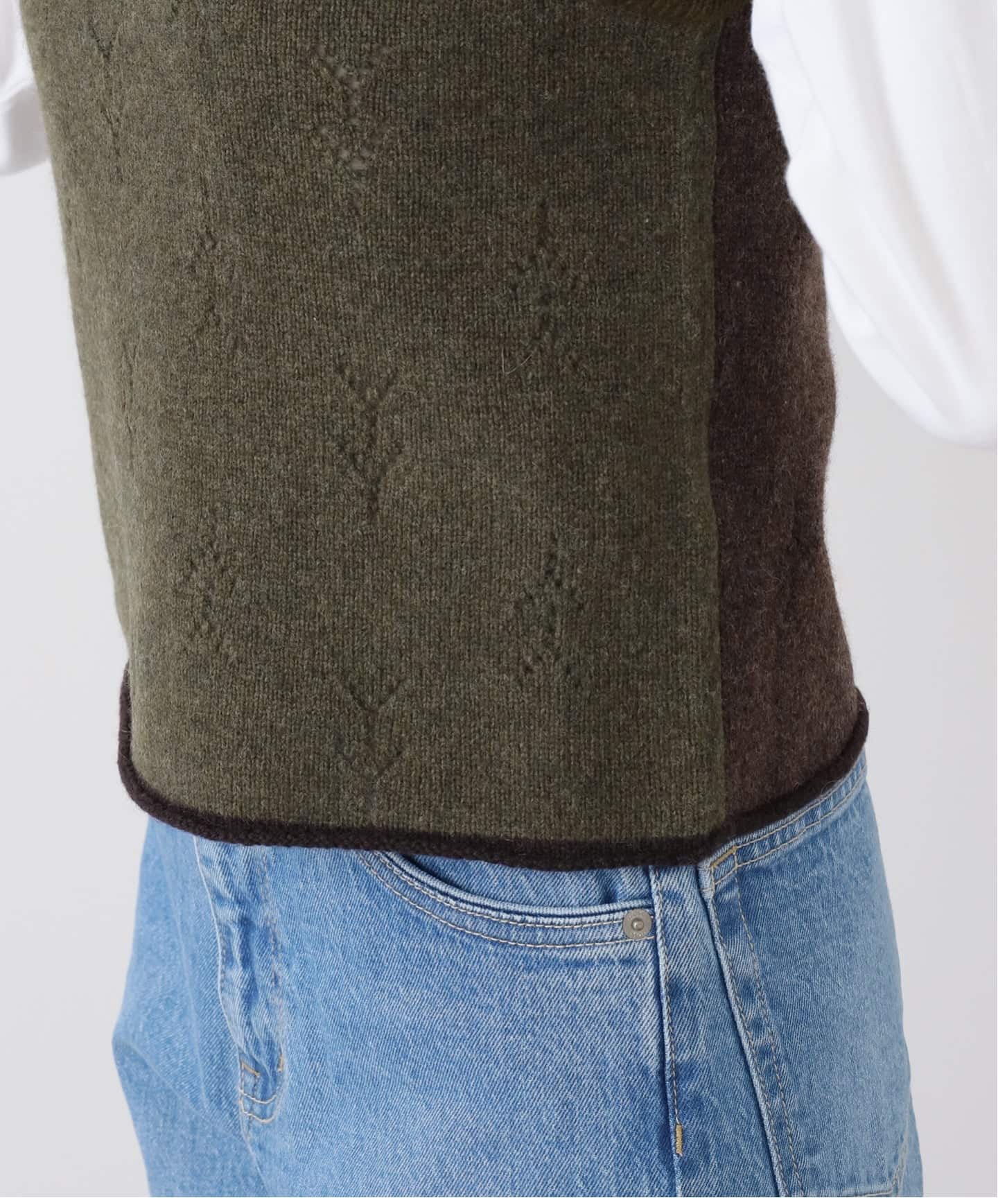 YANYAN DAISY CREW TANK YYW25-1361：ニットベスト（ニット／セーター