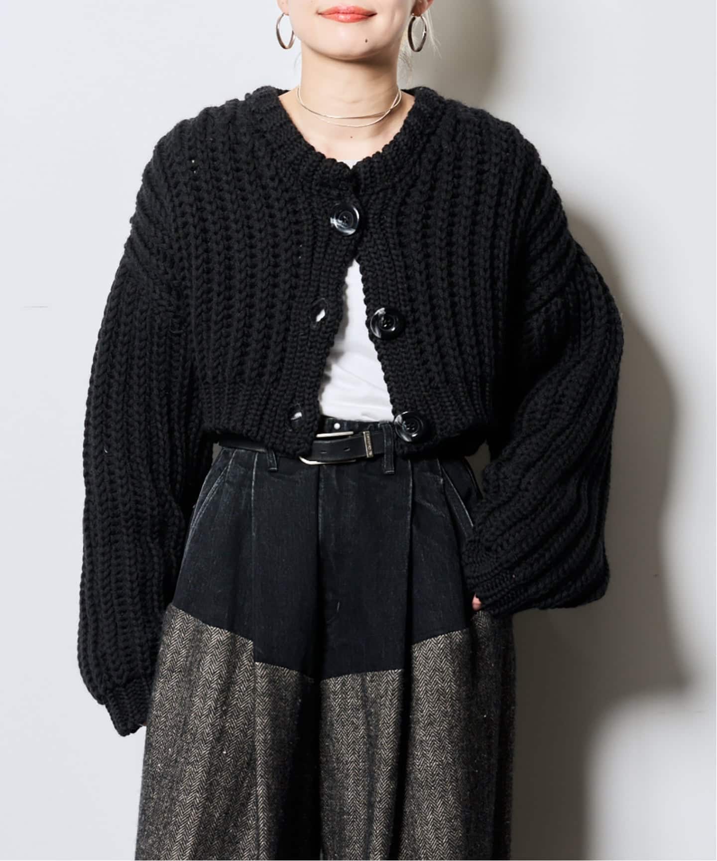 《予約》GLEN FYNE 別注 CROPPED カーディガン