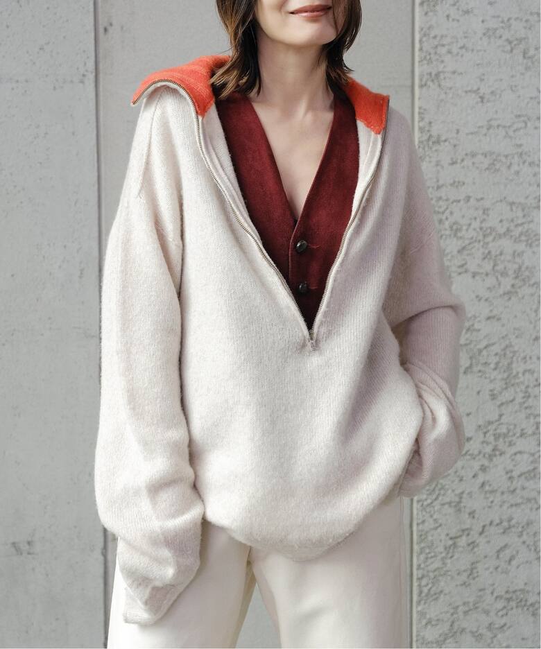 TENNE 別注 ZIP PULLOVER 11.804. 17E：ニット（ニット／セーター  