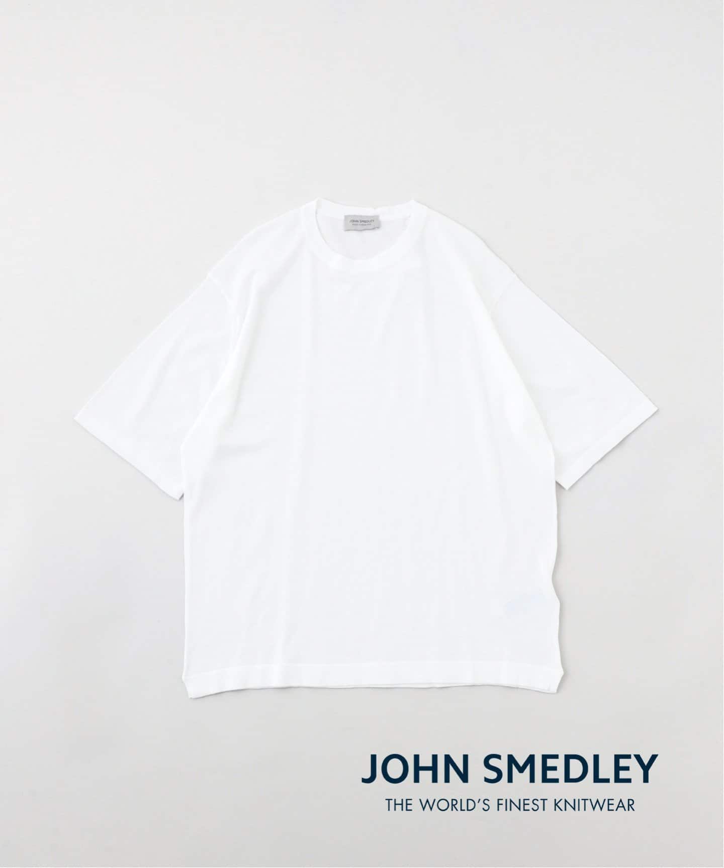 JOHN SMEDLEY ジョンスメドレー 綿100% 白ニット サイズS JOHN SMEDLEY / ジョンスメドレー】S4676(ニット/セーター