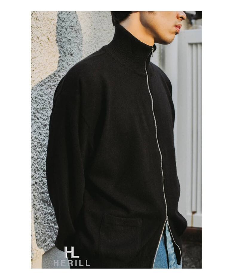 HERILL / ヘリル】 American deadstock Zipup Sweater 25-080- HL-8030 