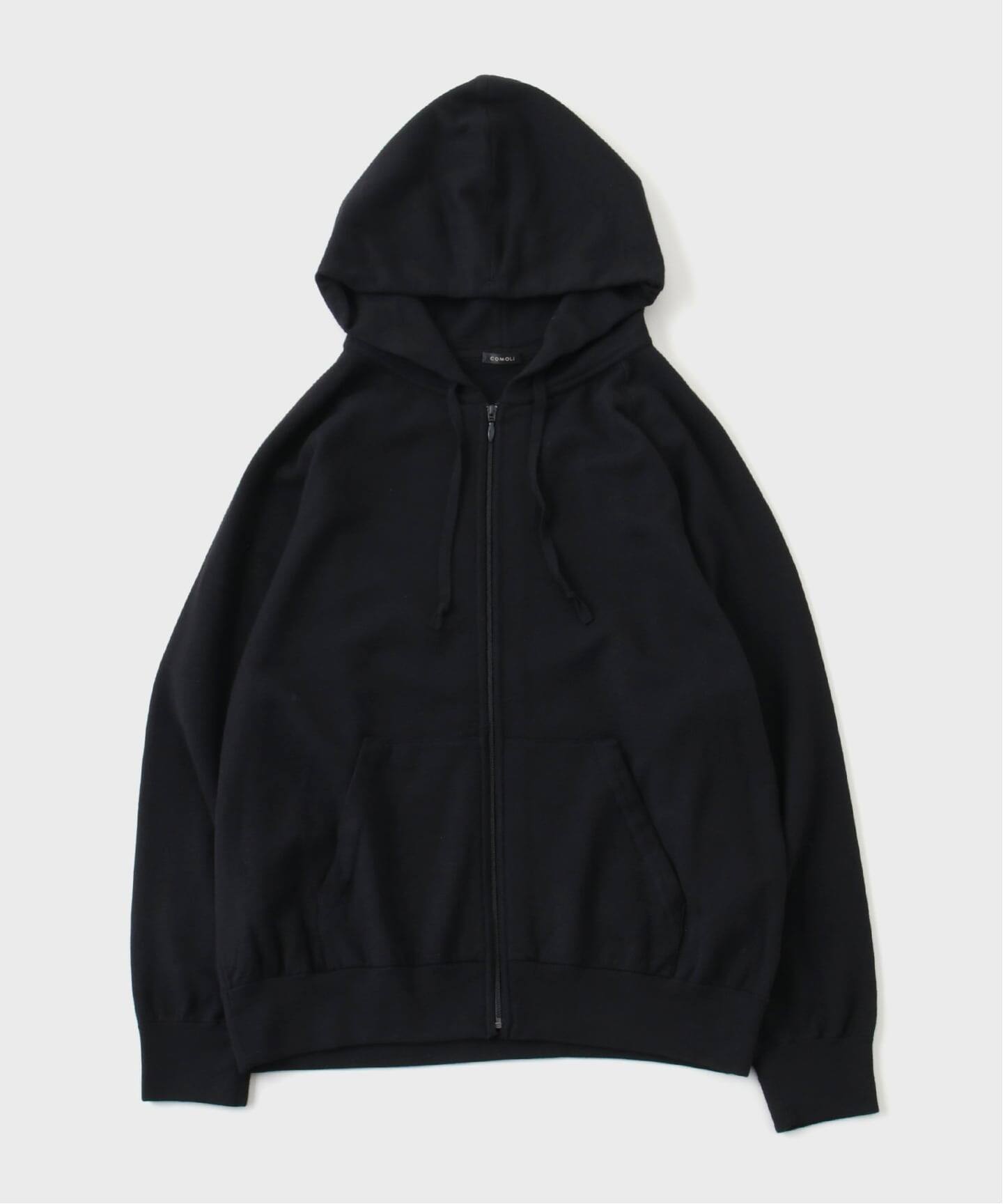 COMOLI /コモリ】 ウールニット ジップパーカ（パーカー）｜L'ECHOPPE