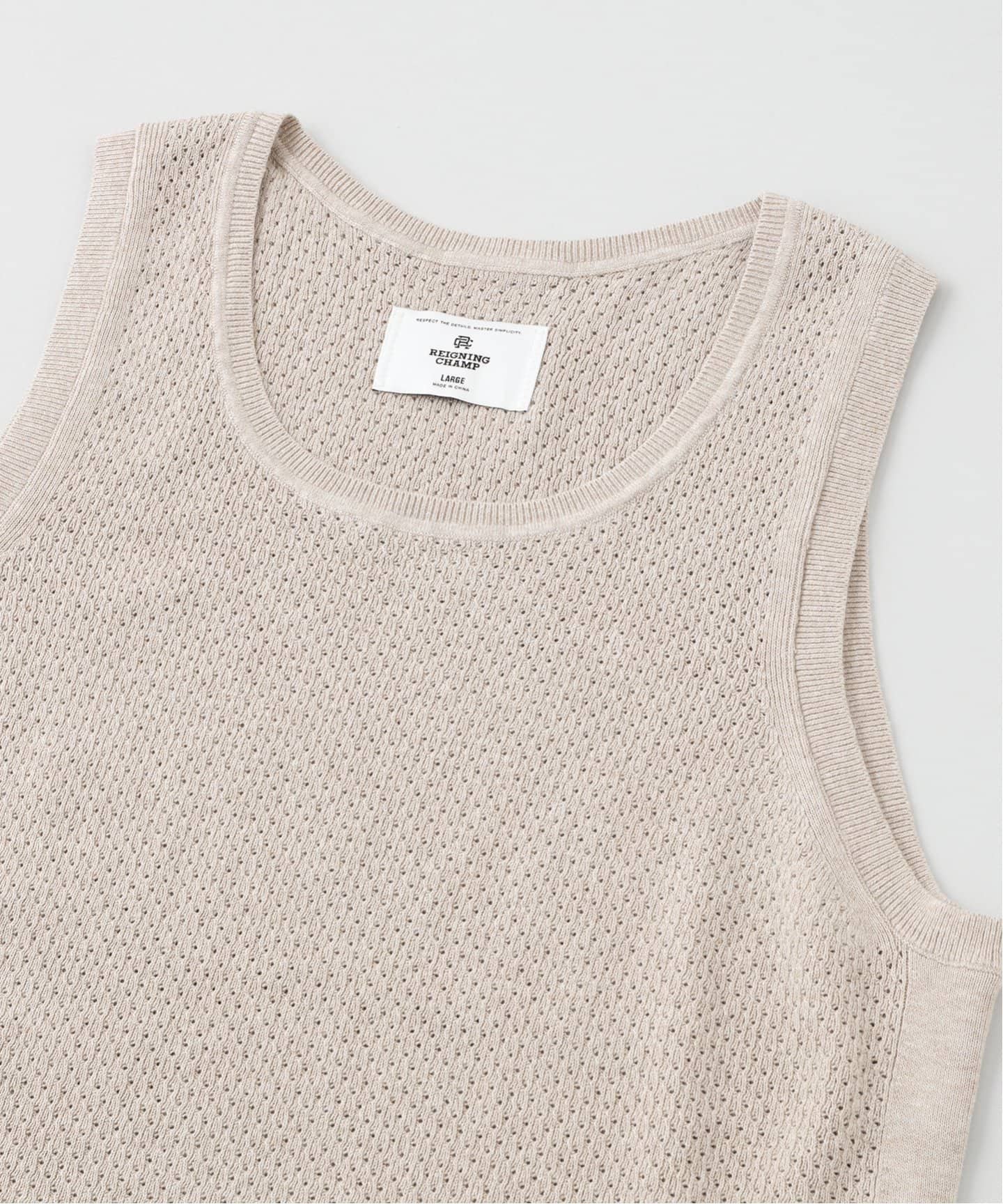 COTTON LINEN TANK TOP RC-6104（タンクトップ）｜REIGNING CHAMP