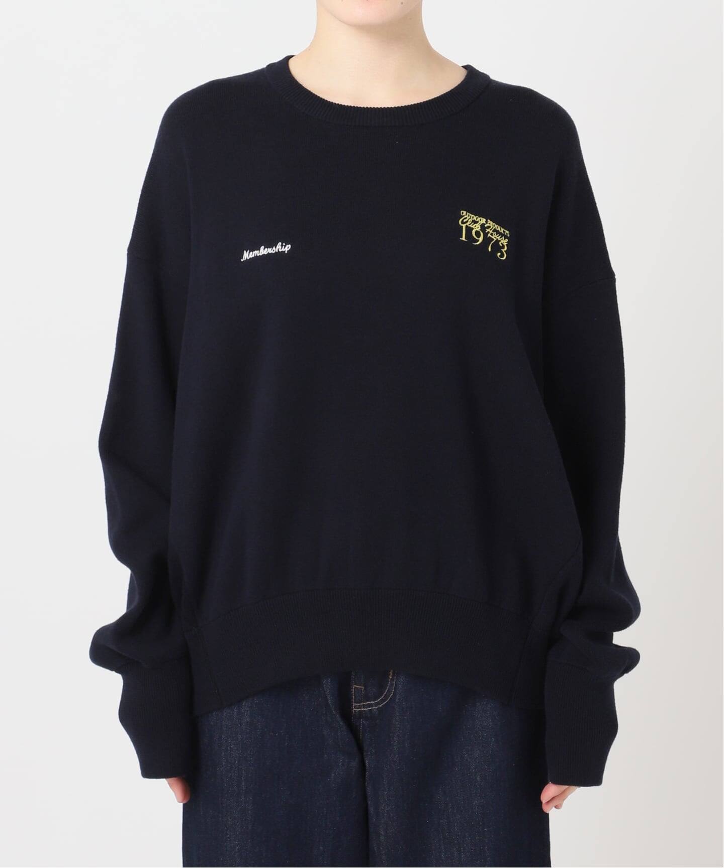 ロゴシシュウスウェットライクニットプルオーバー（ニット／セーター