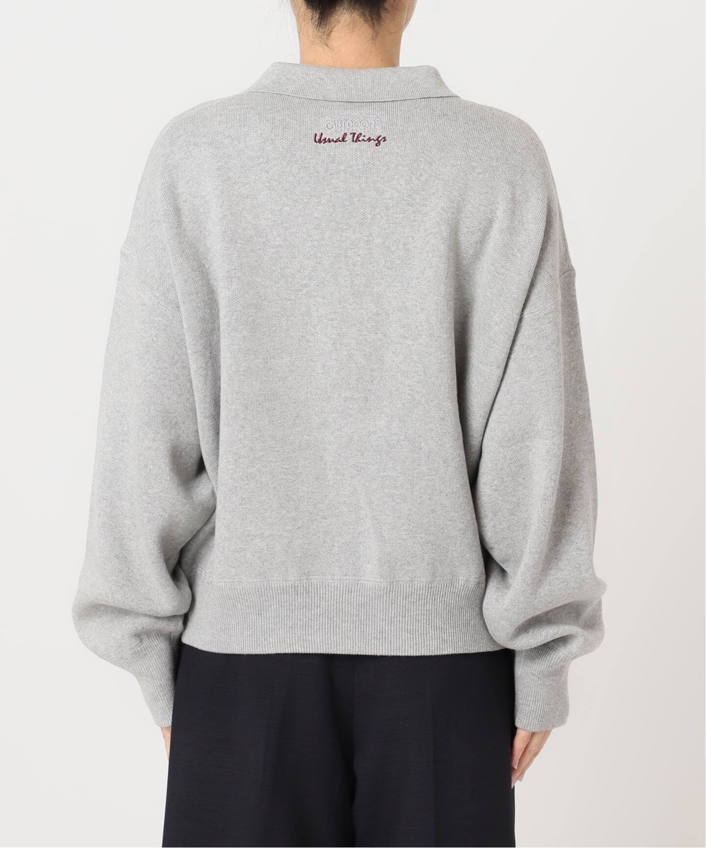 SUNDAY/スウェットハーフZip/グレー/LUXE SUNDAY/スウェットハーフZip/グレー/LUXE SUNDAY/スウェット