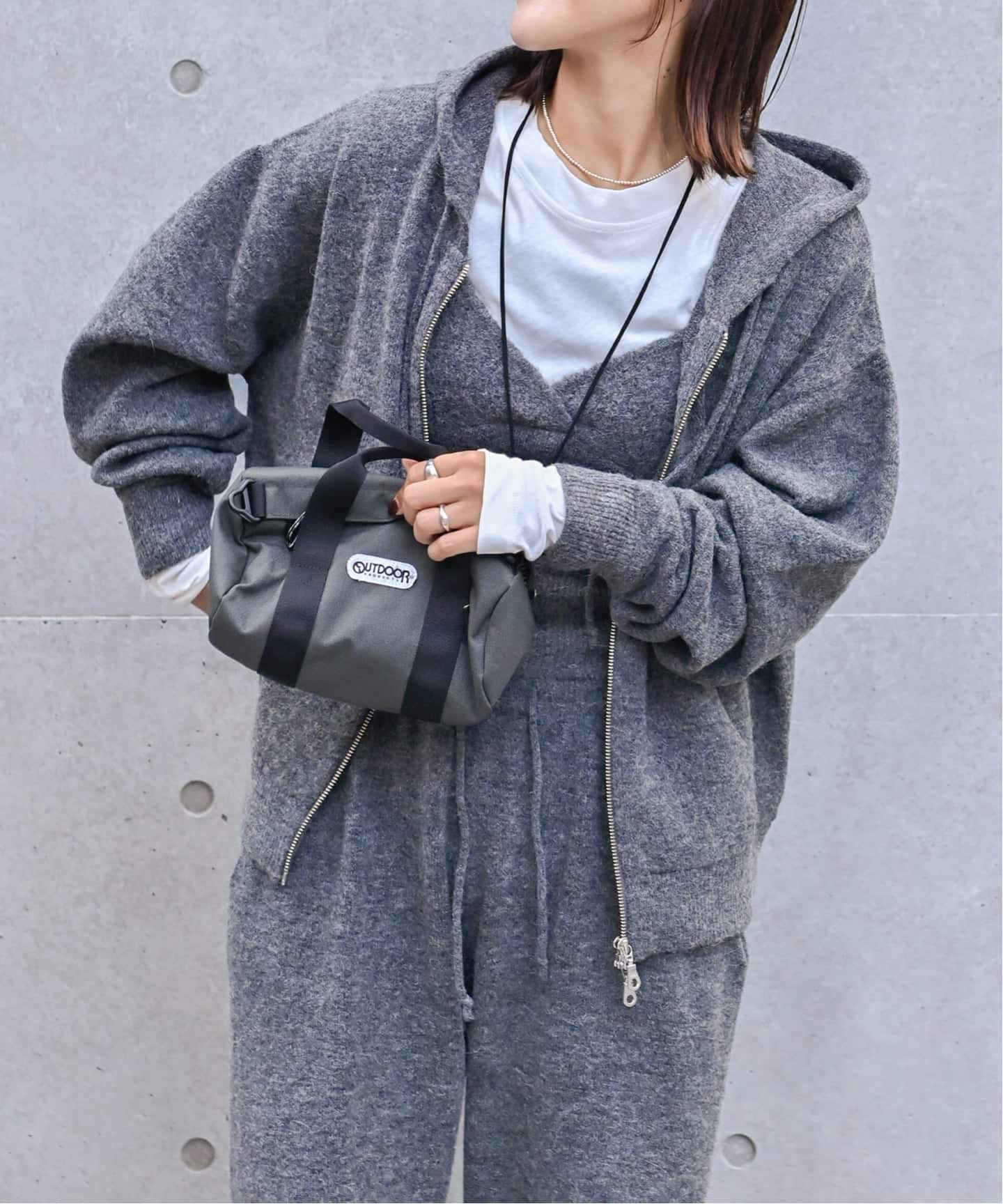 アルパカミックスニットZIPフーディ（パーカー）｜OUTDOOR PRODUCTS