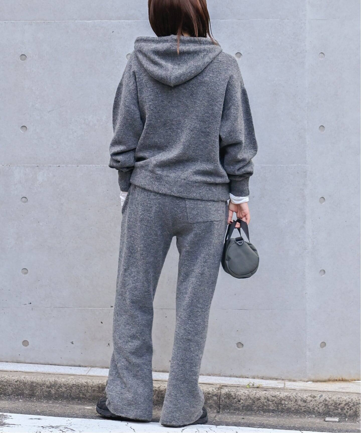 ≪予約≫アルパカミックスニットZIPフーディ（パーカー）｜OUTDOOR