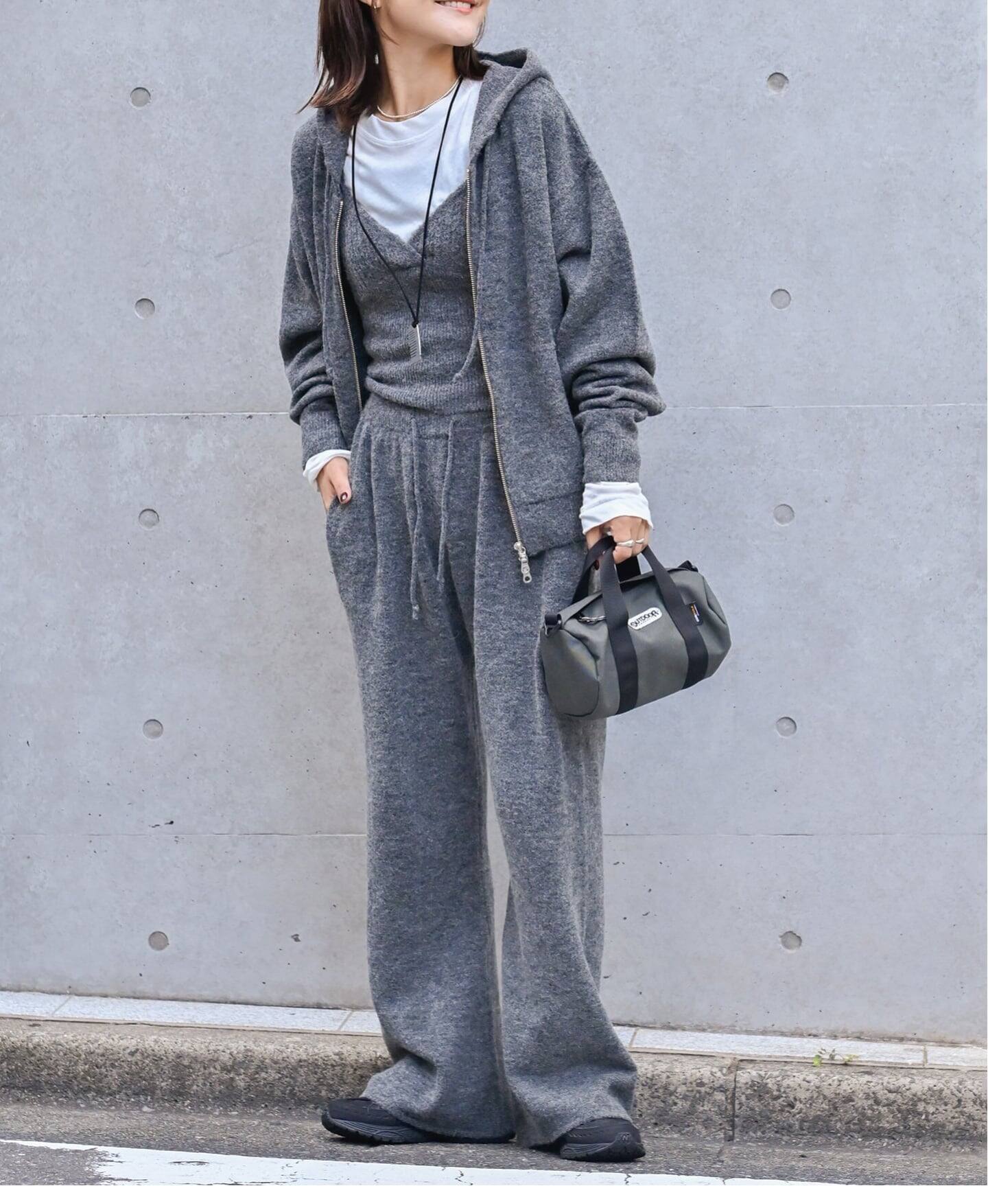 アルパカミックスニットZIPフーディ（パーカー）｜OUTDOOR PRODUCTS