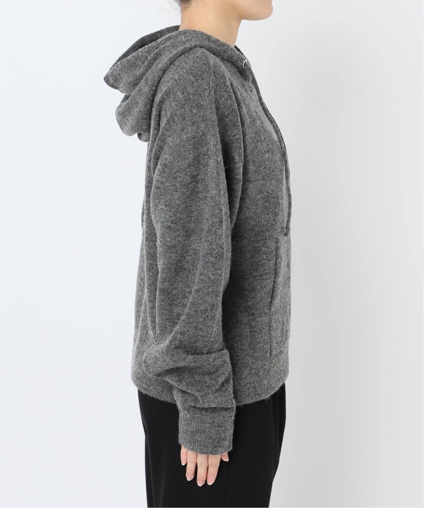 ≪予約≫アルパカミックスニットZIPフーディ（パーカー）｜OUTDOOR