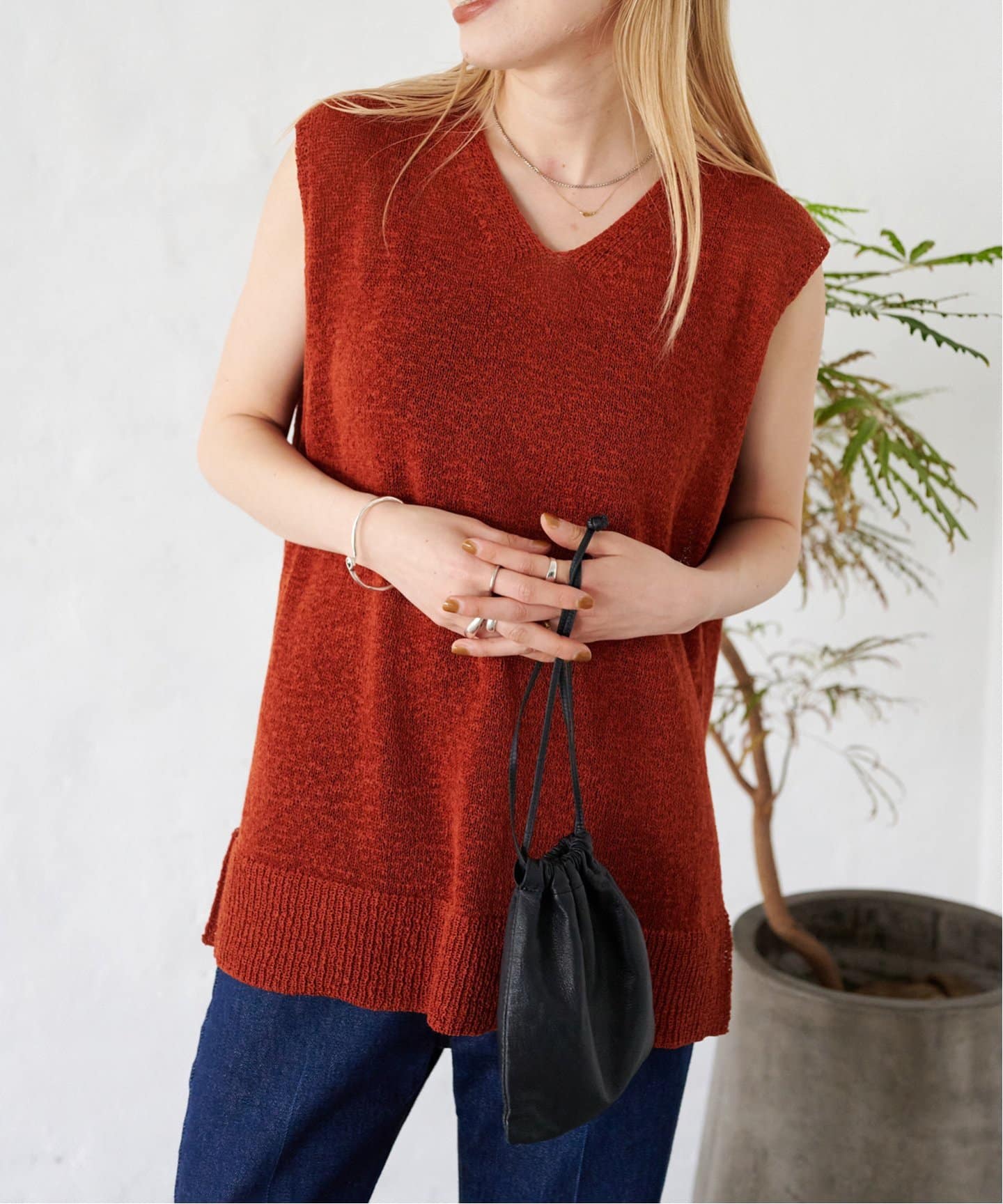 テープヤーンVネックニットベスト（ベスト）｜OUTDOOR PRODUCTS