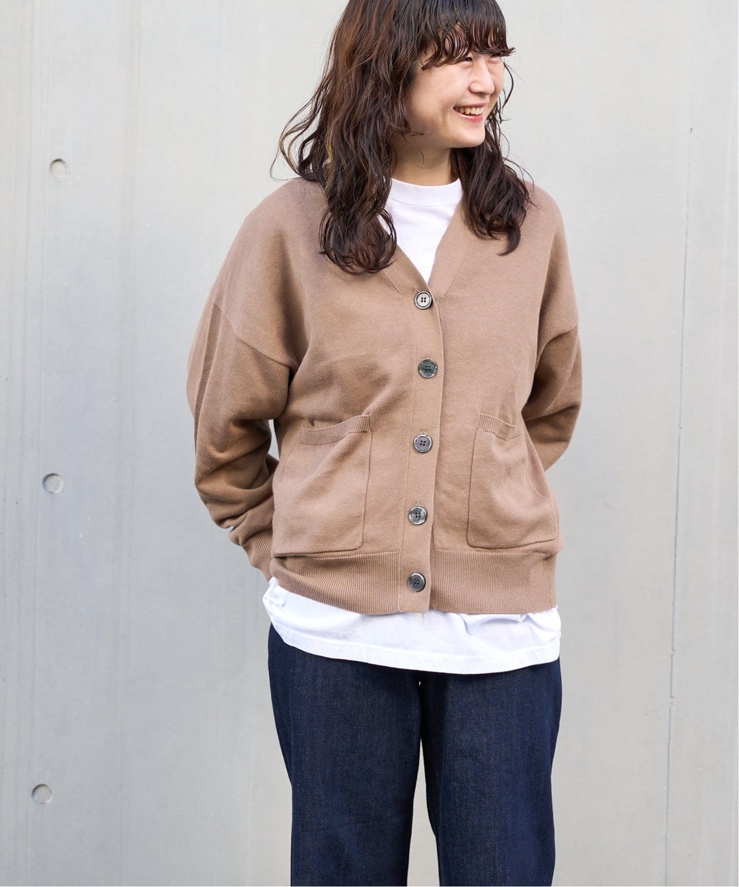 リネンコットンコクーンカーディガン（カーディガン）｜OUTDOOR
