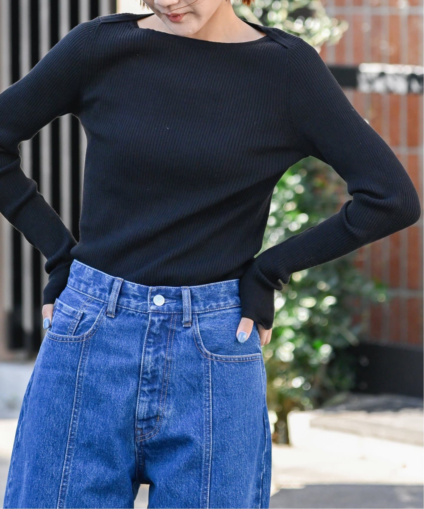 ニット セーター high twist boat neck pull(ハイツイストボートネックプルオーバー) レディース DRESSLAVE ニット セーター high twist boat neck pull(ハイ