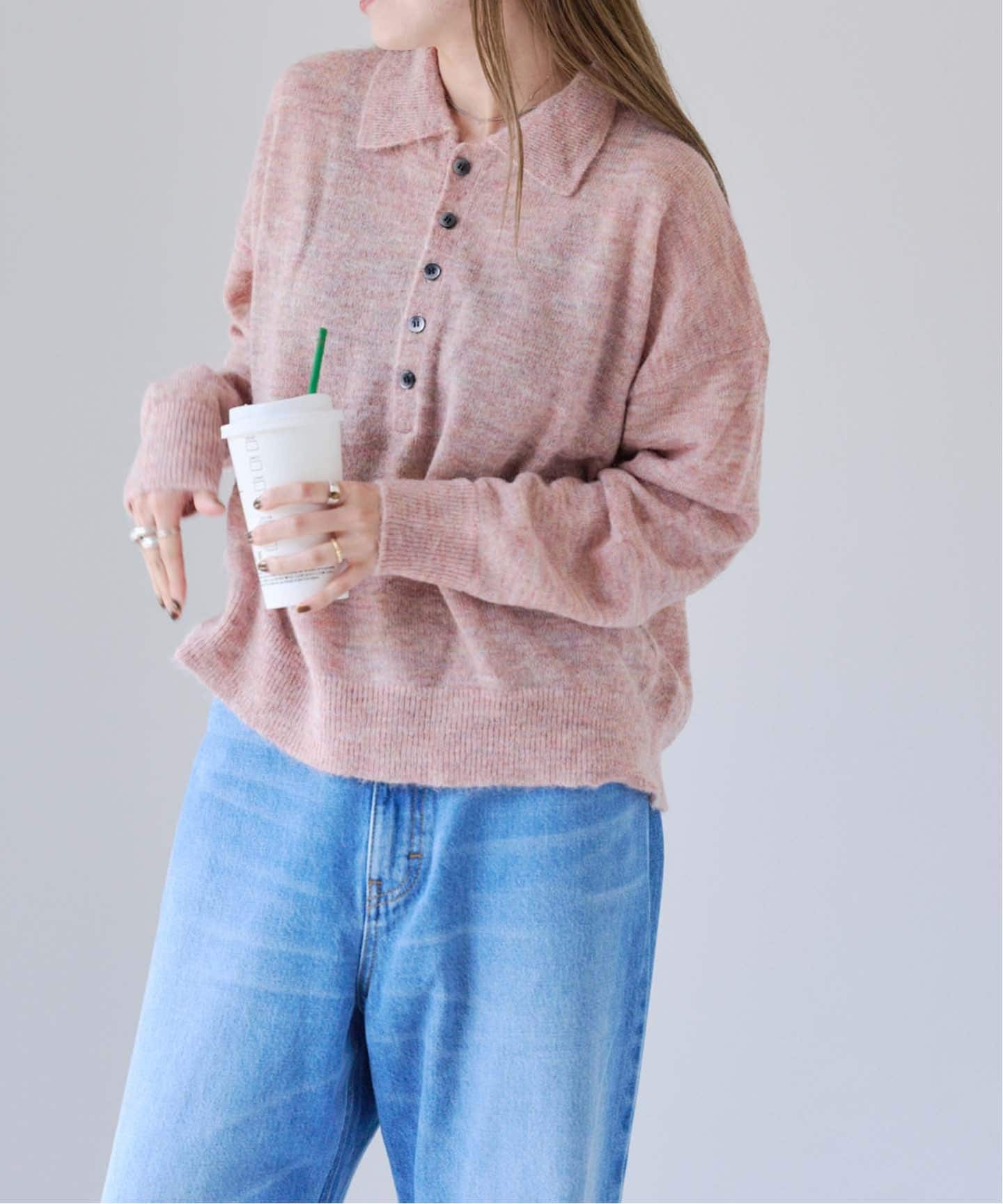 MAGLIANO 23AW モヘヤ ニットポロシャツ 定価98,000円 MAGLIANO 23AW モヘヤ ニットポロシャツ 定価98,000円