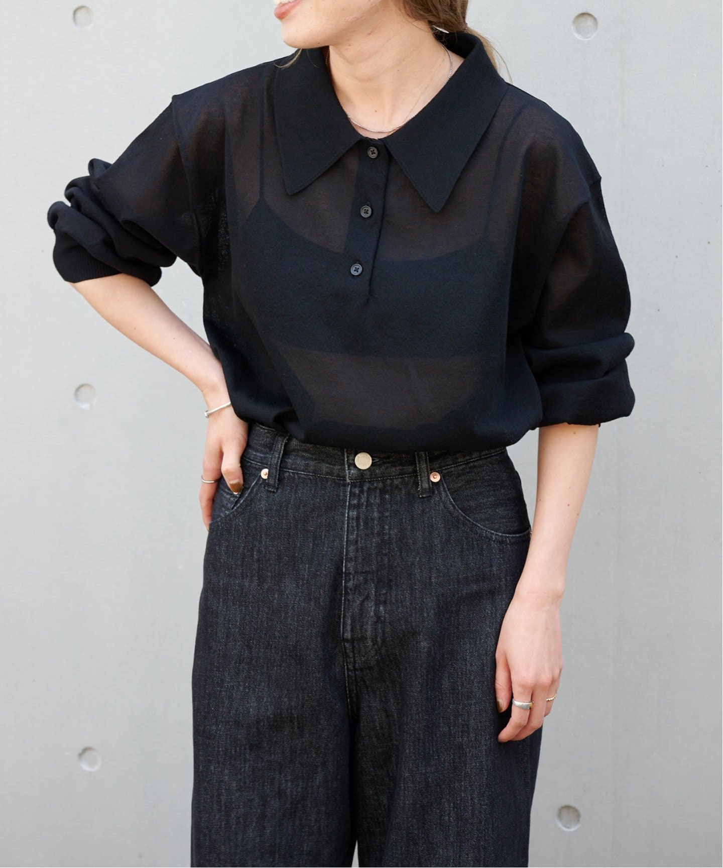 【FR2golf】ロングスリーブ ニットポロシャツ ネイビー XLサイズ FR2golf】ロングスリーブ ニットポロシャツ ネイビー XLサイズ FR2golf