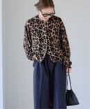 ≪追加2 予約≫レオパード プリントクルーネックカーディガン
