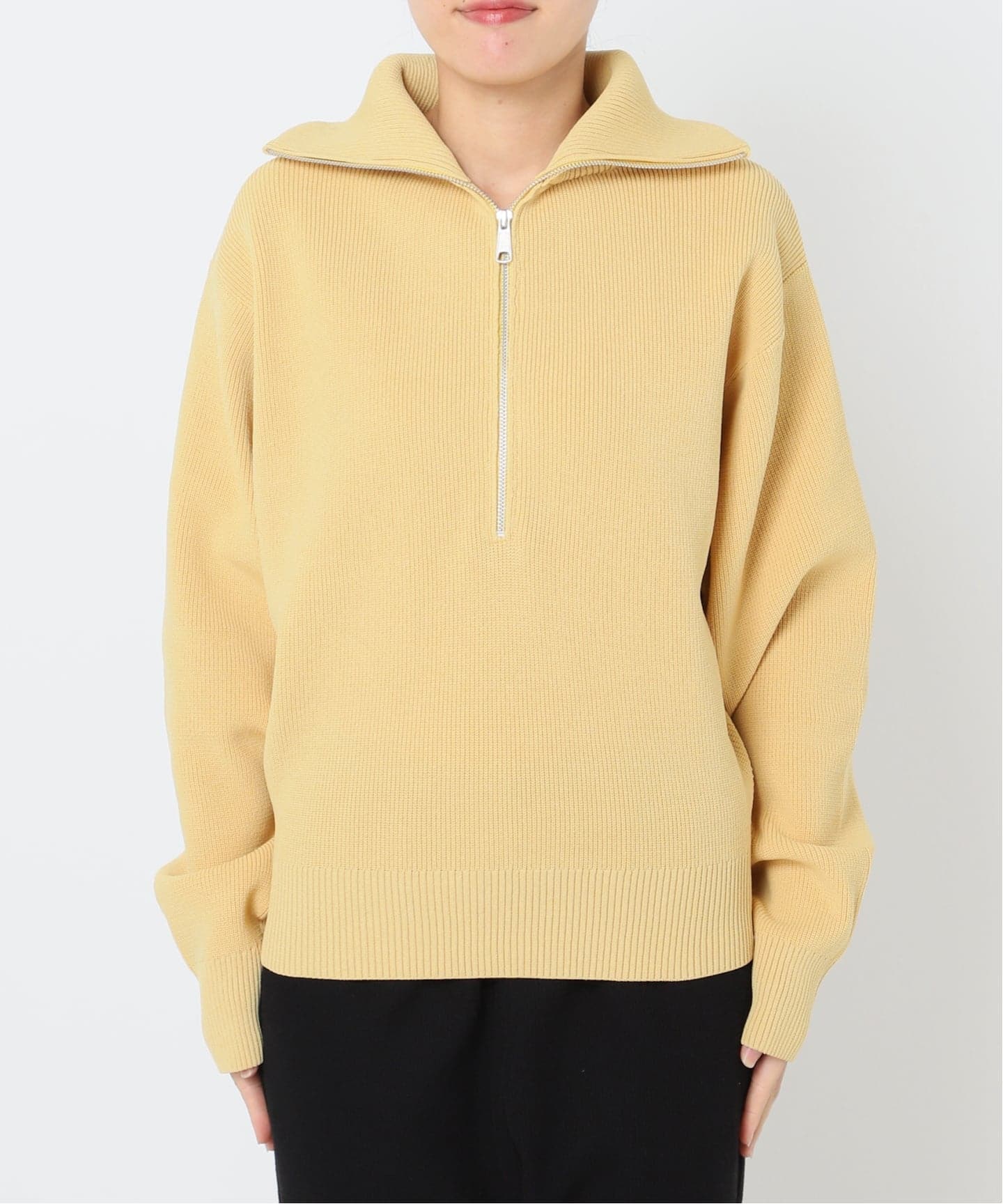 LOGAN別注 ライトウエイトハーフジップニット（ニット／セーター