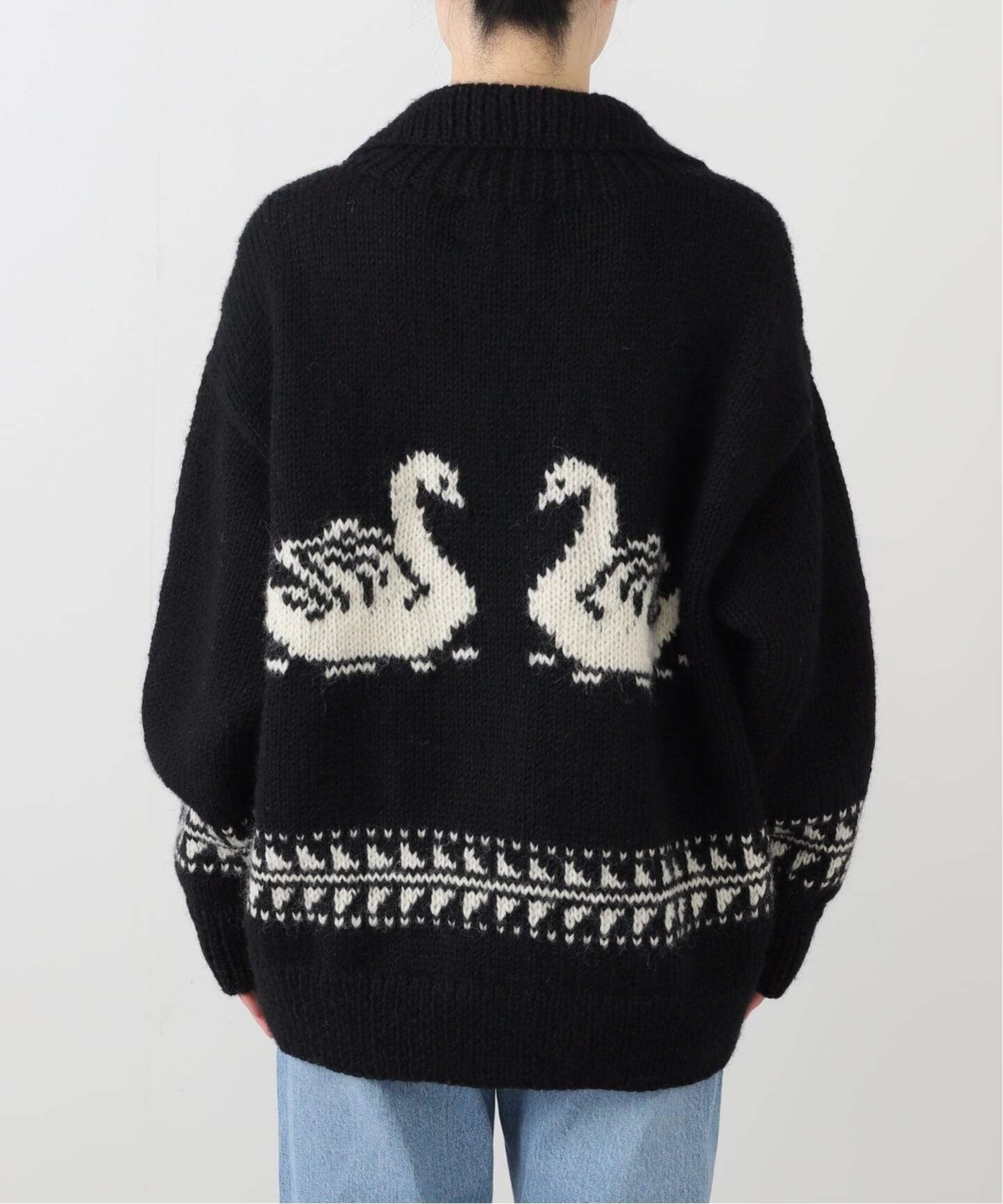 ネパールスワンカウチンハンドニットカーディガン（ニット／セーター