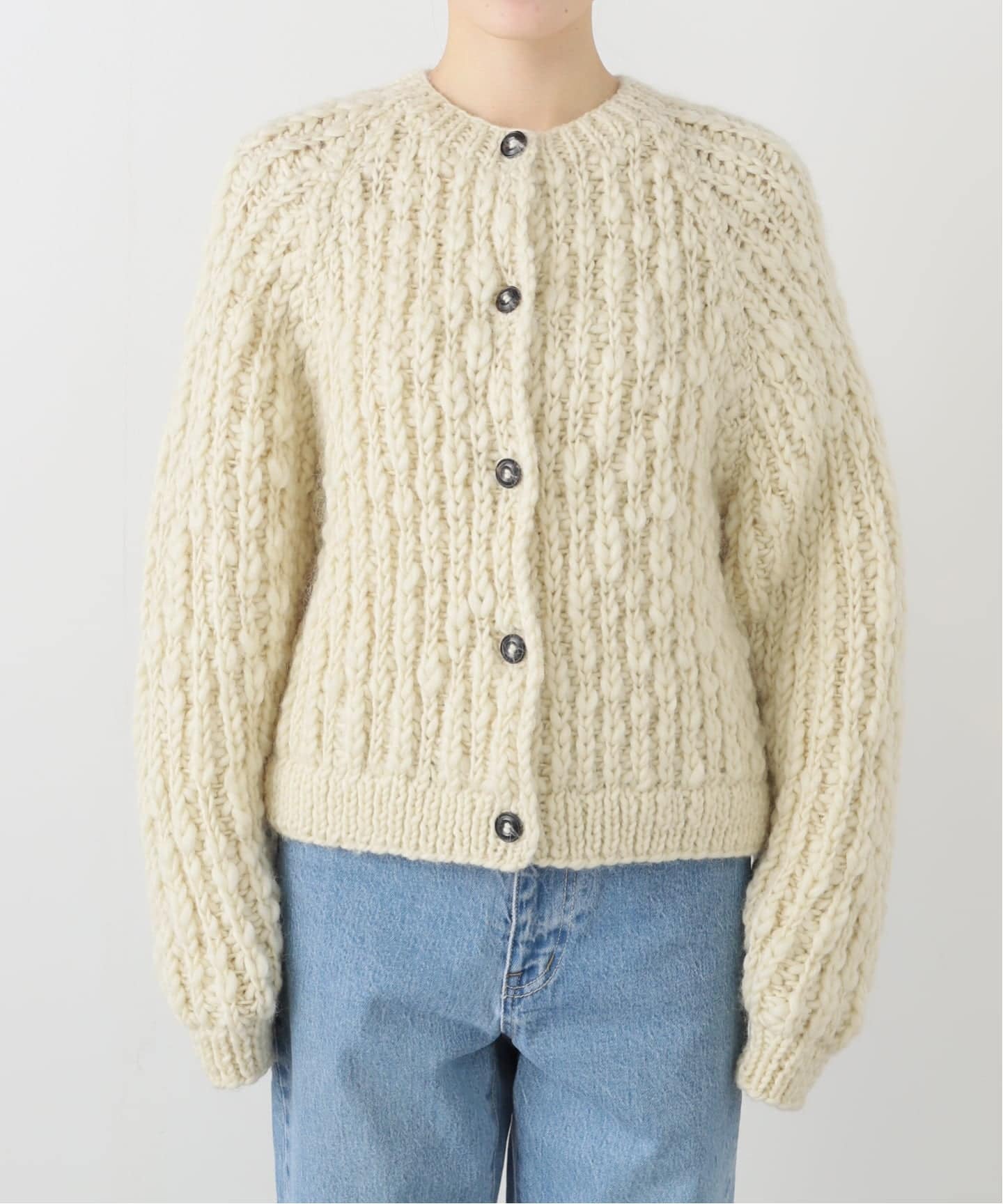 ネパールウールハンドニットカーディガン（ニット／セーター