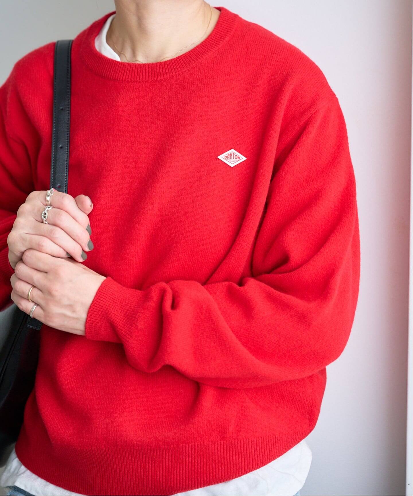 DANTON CREW NECK P.O L/S DT-D0027（ニット／セーター）｜BOICE FROM 