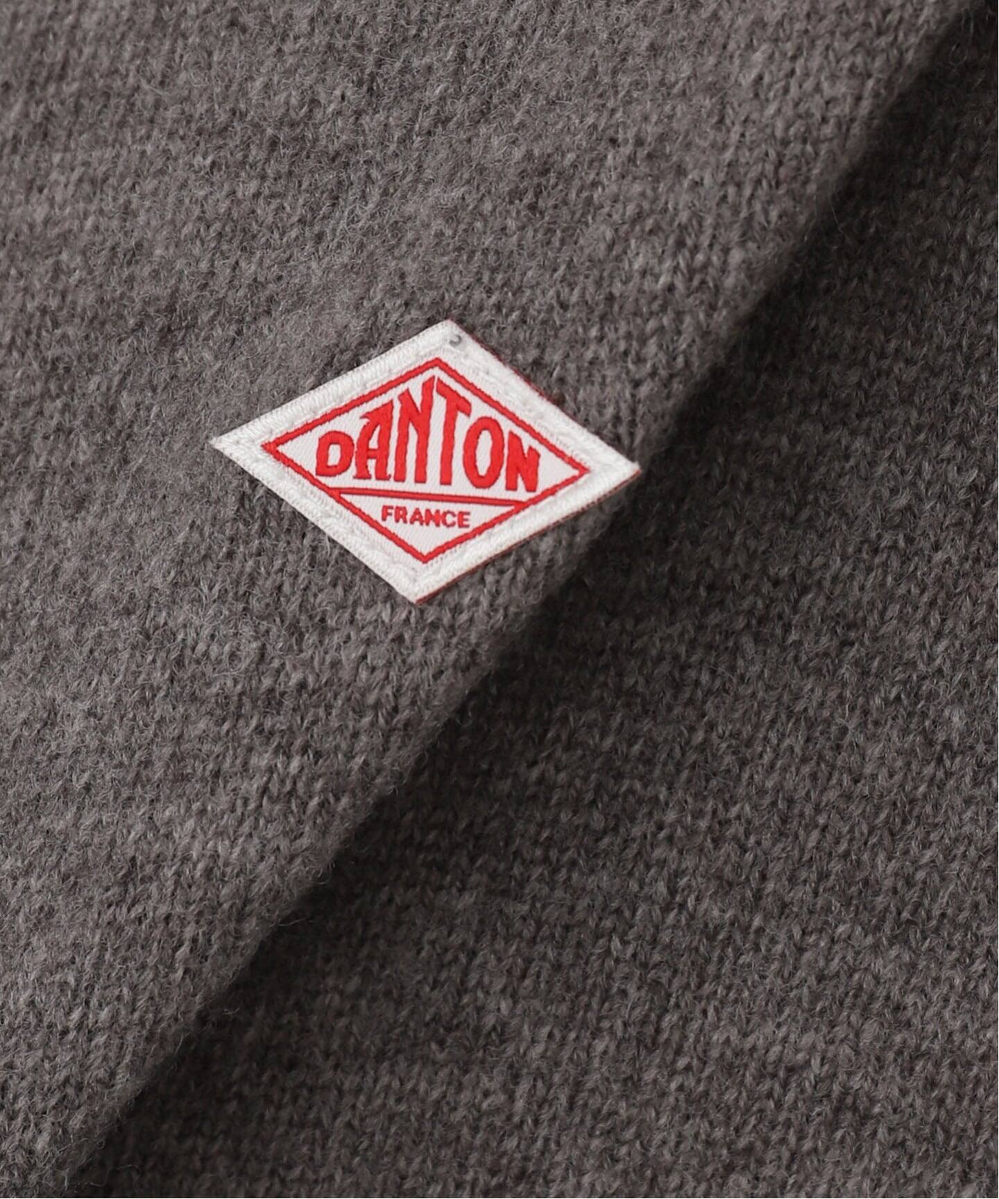 【新品】DANTON ダントン　ウールカーディガン　　グレー　36 新品カーディガン DANTON ダントン 36 ウール100 XL相当 グレー