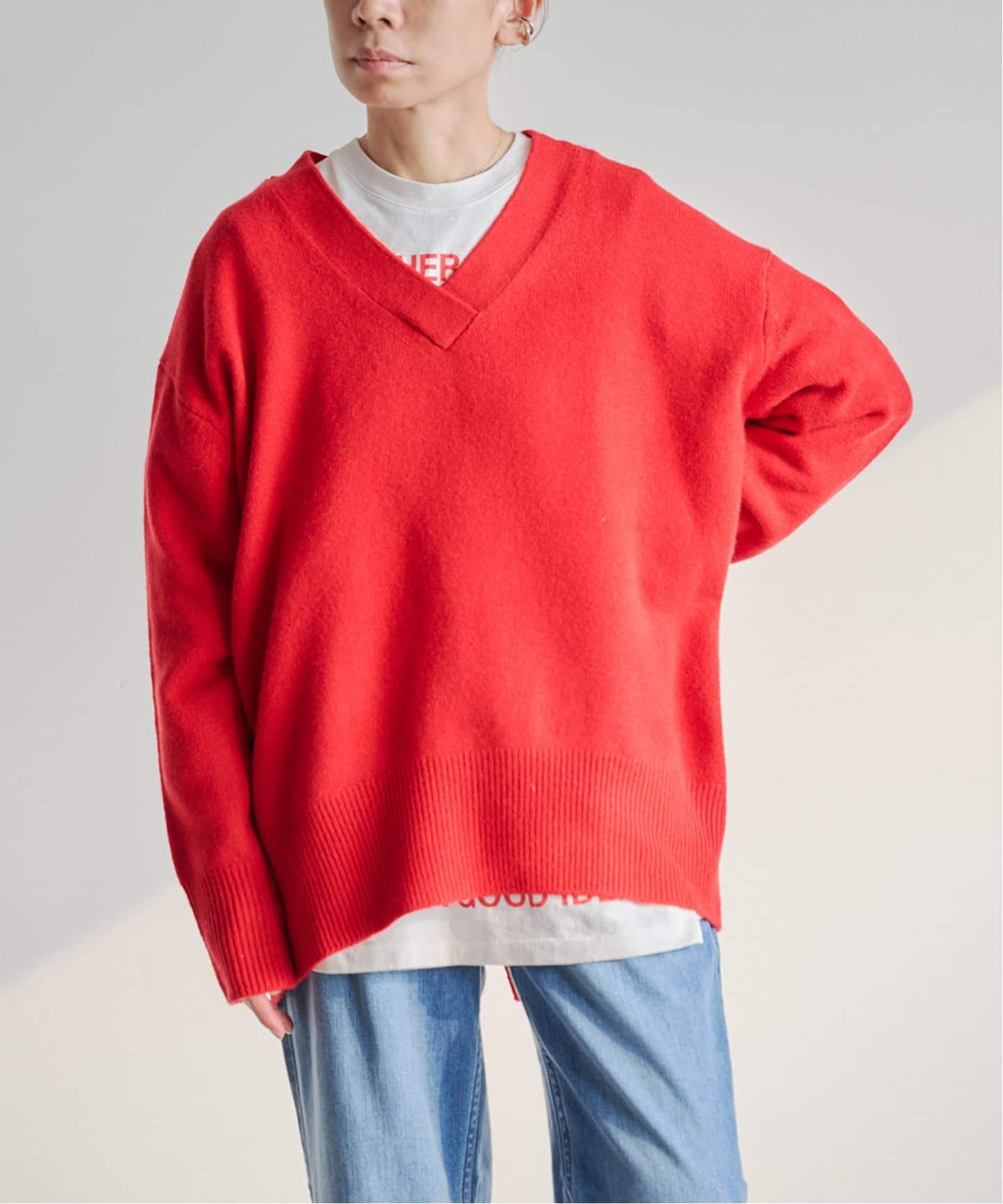 ADAWAS CASHMERE-BLEND V-NECK（ニット／セーター）｜BOICE FROM